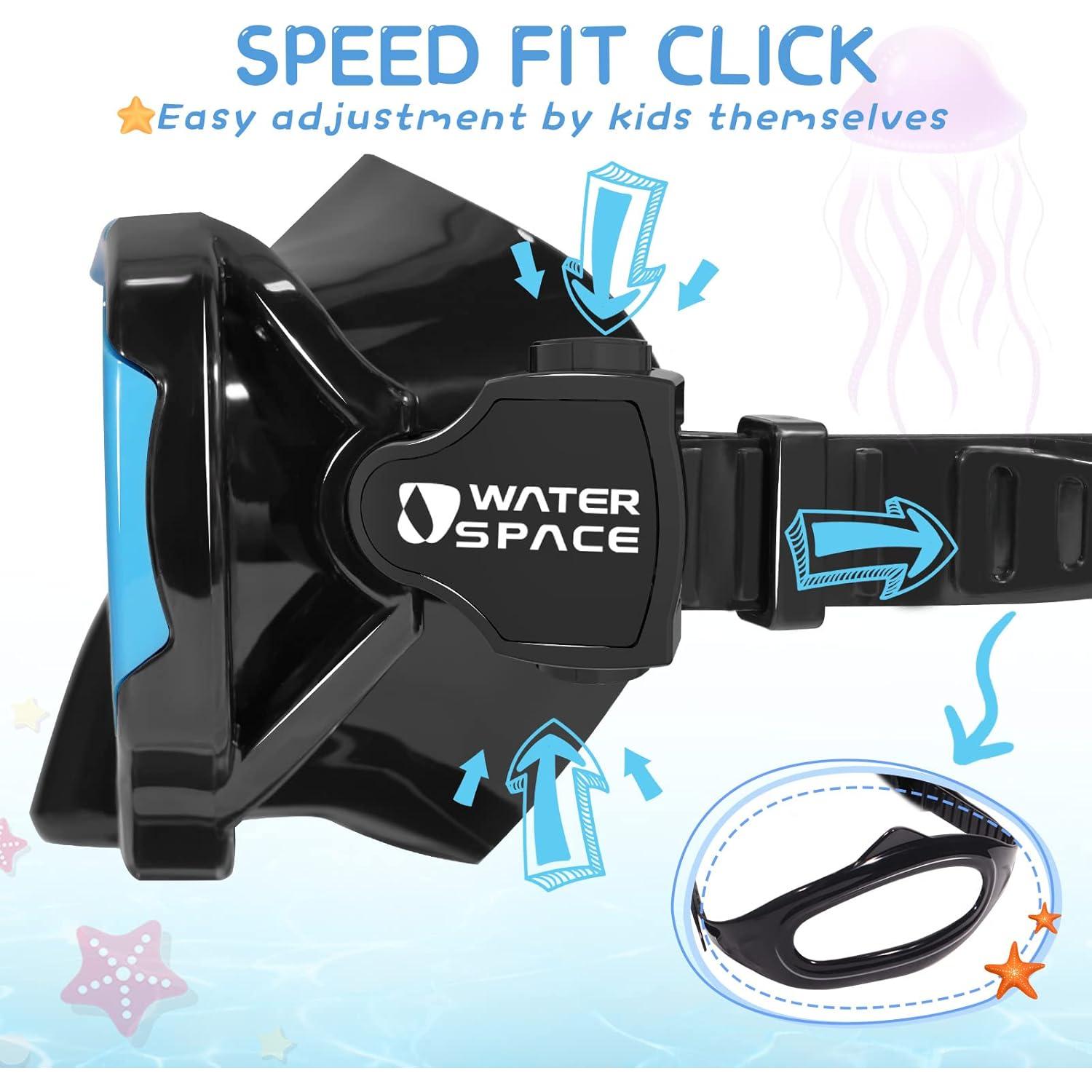 Gafas de Natación para Niños Waterspace - Lentes Anti-Rotura UV