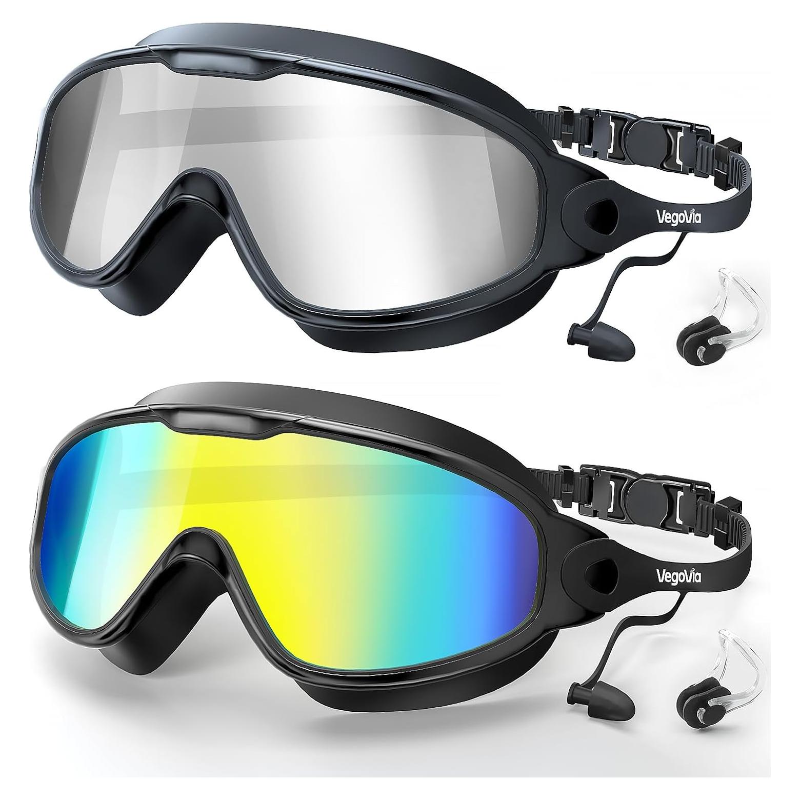 Gafas de natación VegoVia Adulto 2 Pack Anti-vaho UV 180°