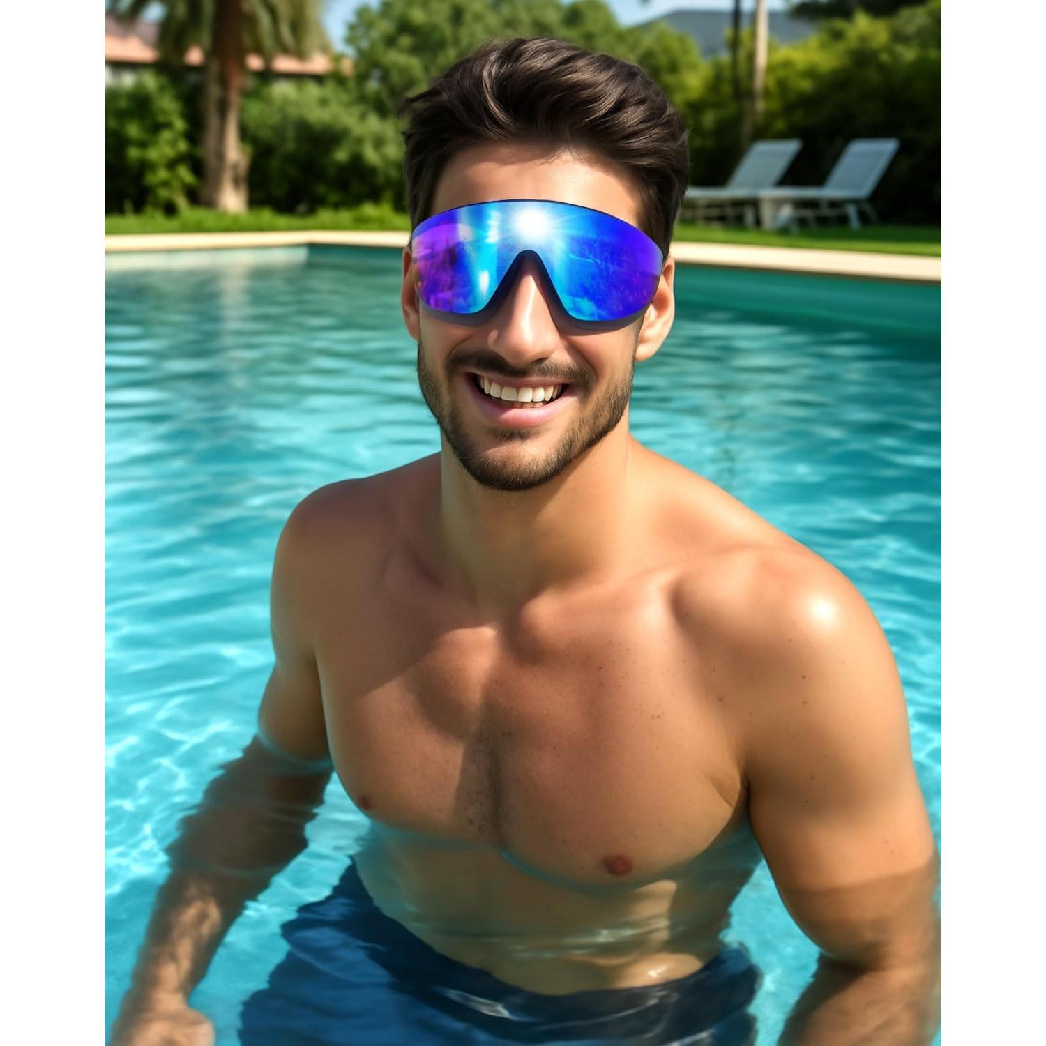 Gafas de natación sin marco anti-UV y a prueba de niebla