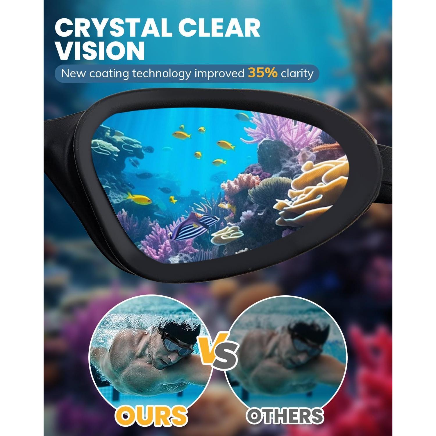 Gafas de Natación MOXTOYU Profesionales Antiempañantes UV