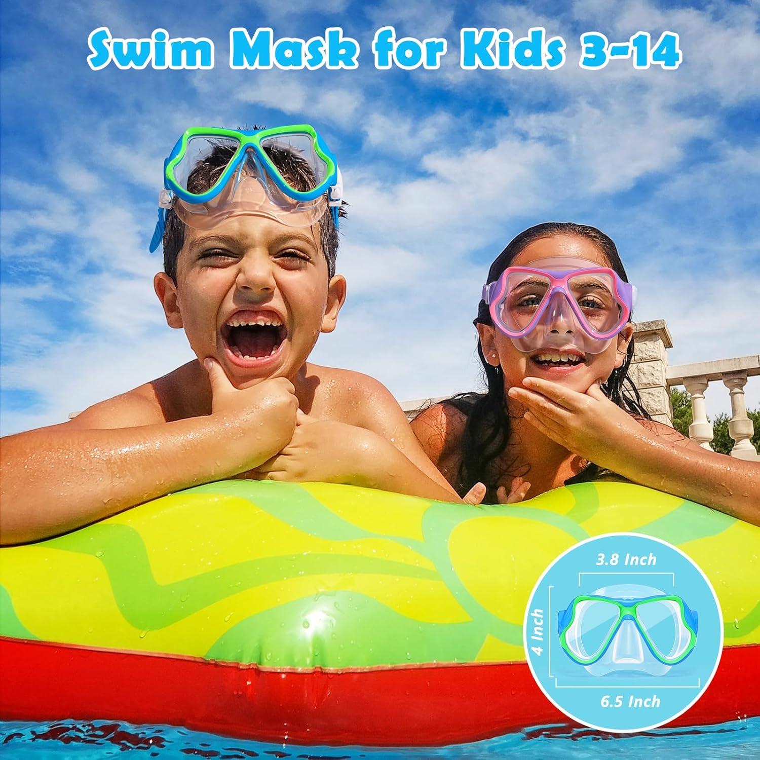 Gafas de Natación para Niños Freela 2 Pack Lentes Templados