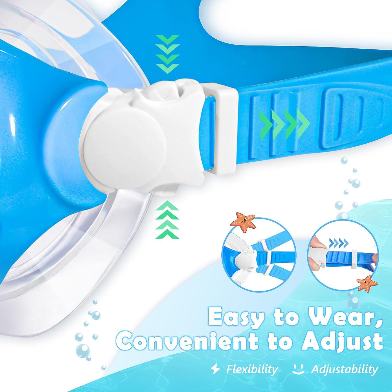 Gafas de Natación para Niños Freela 2 Pack Lentes Templados