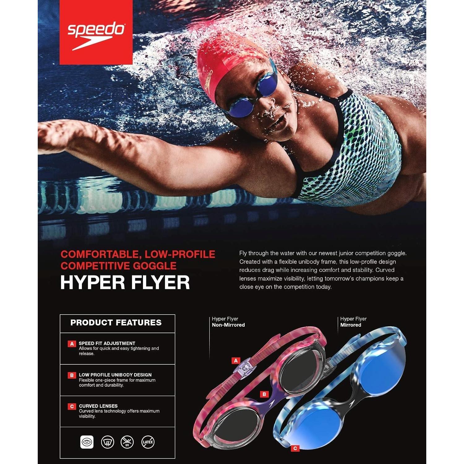 Gafas de natación Speedo Hyper Flyer para niños 6-14 años