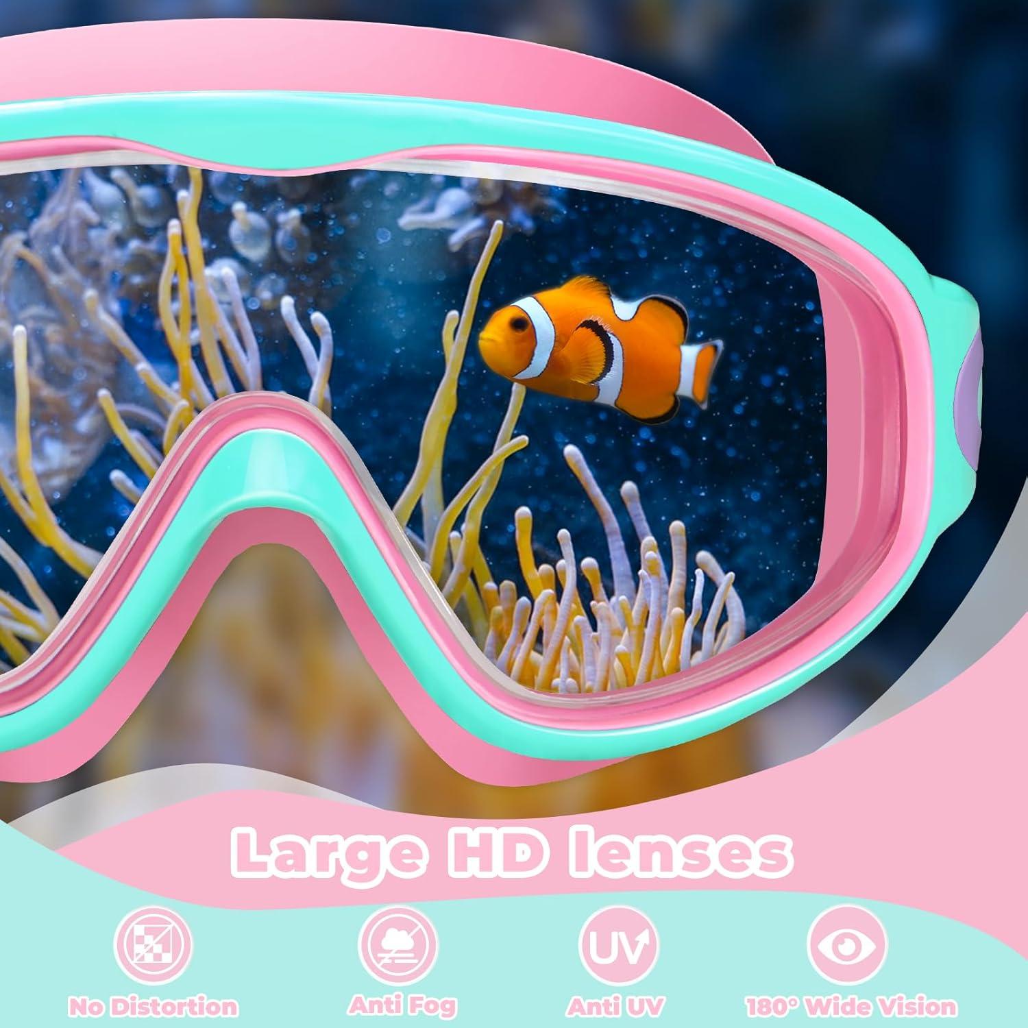 Gafas de natación Keary para niños 3-15 años UV y anti-vaho