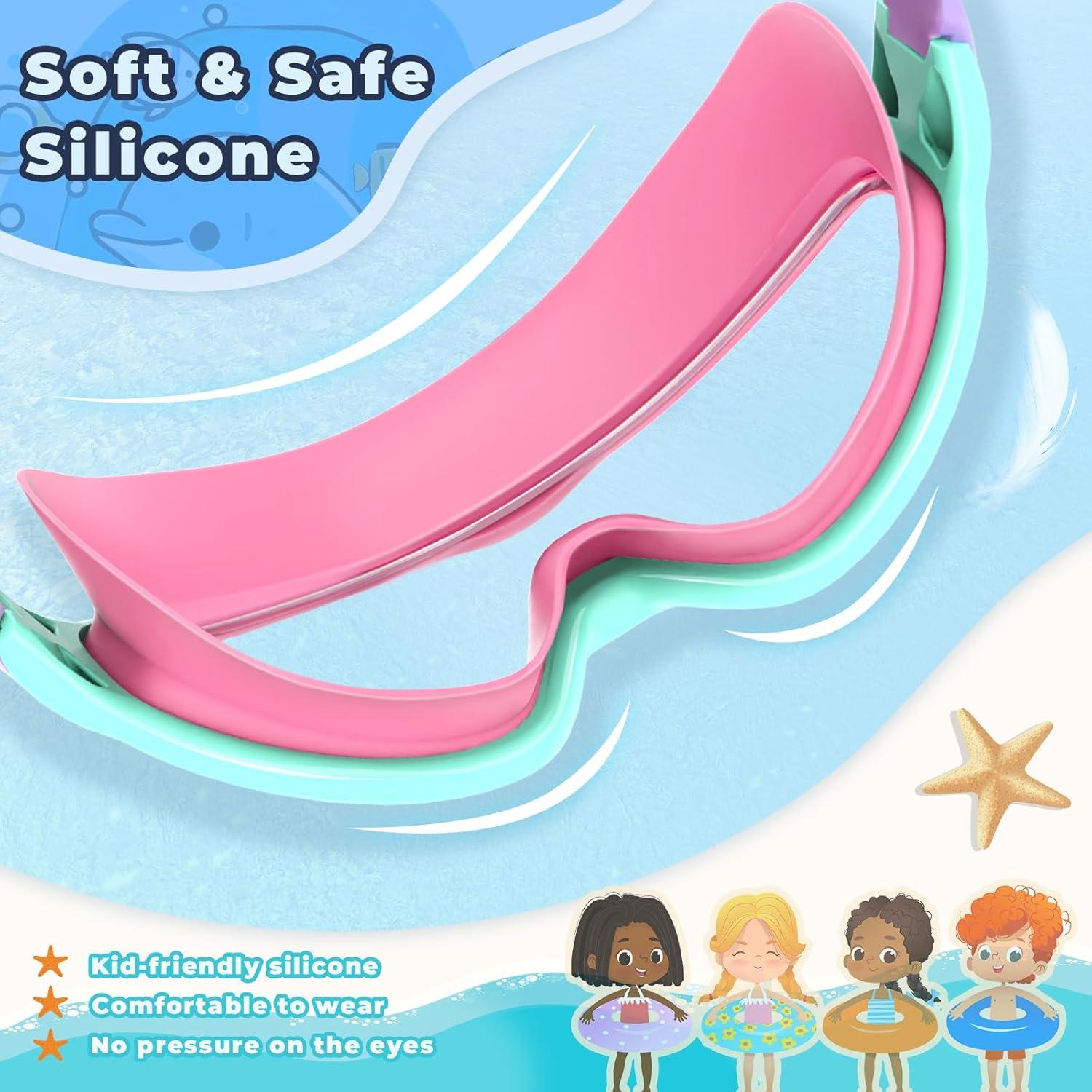 Gafas de natación Keary para niños 3-15 años UV y anti-vaho