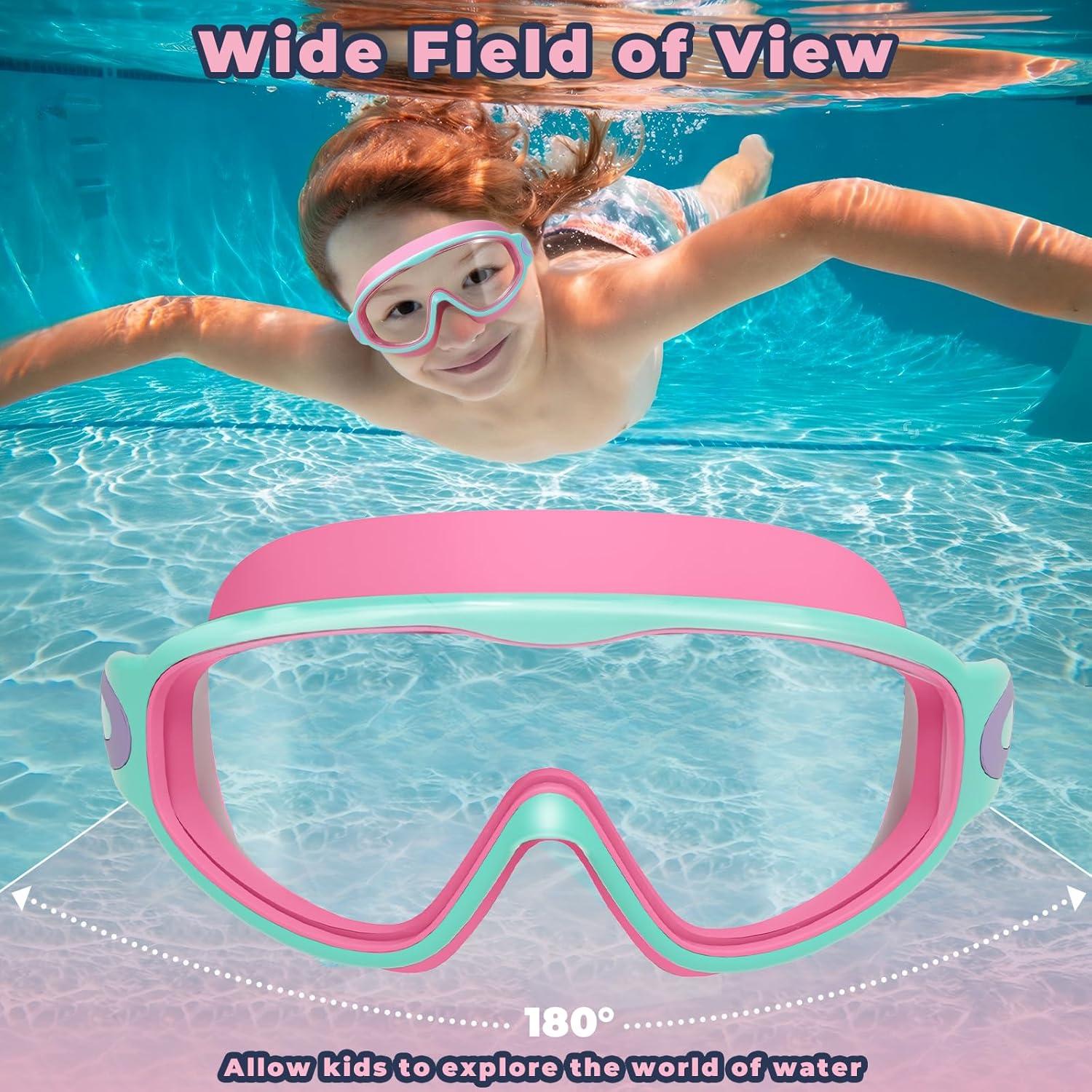 Gafas de natación Keary para niños 3-15 años UV y anti-vaho