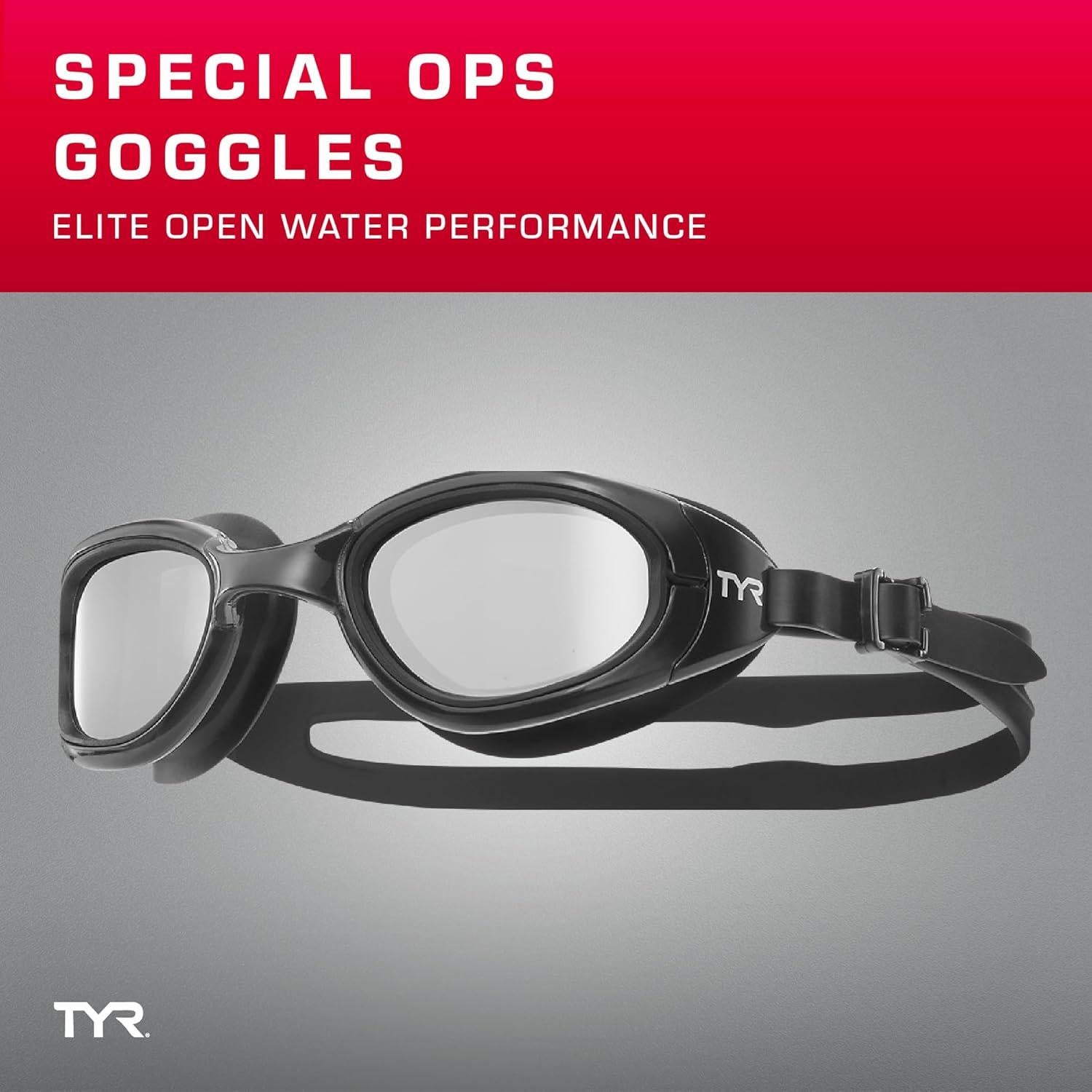 Gafas de natación espejadas TYR Special Ops 2.0 para adultos - Antivaho y UV