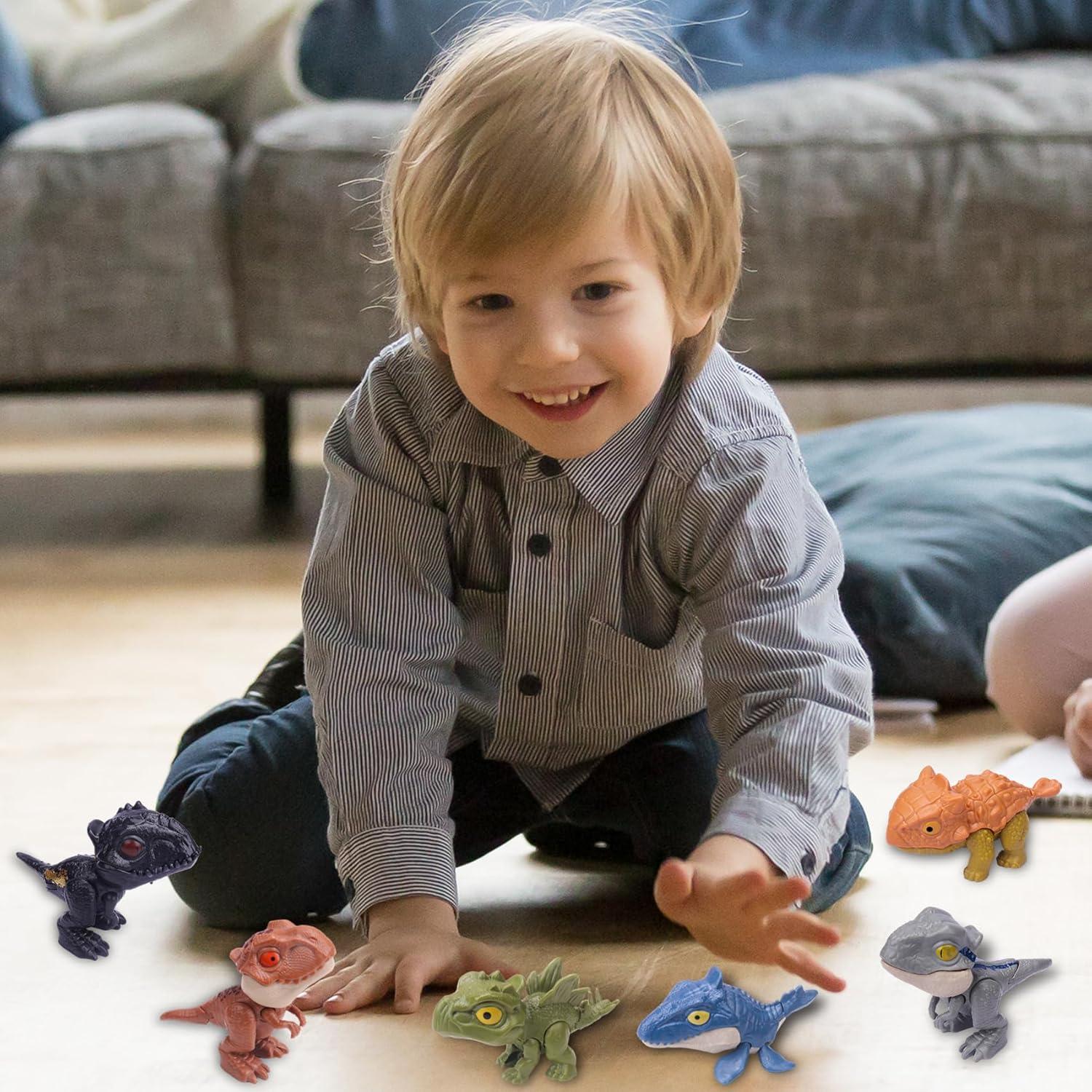 6 Figuras de Acción Dinosaurios Ledorr para Niños 3-8 Años