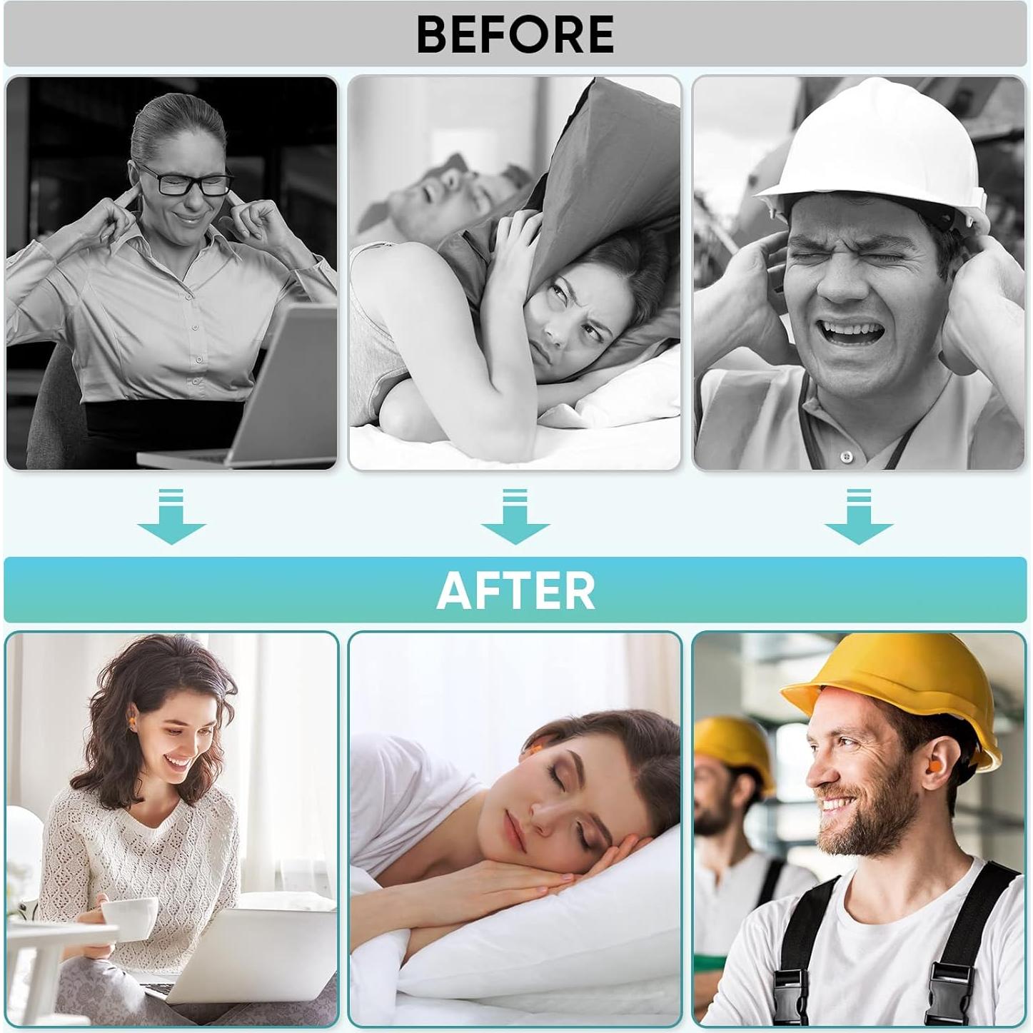 Tapones para Oídos TICONN 200 Pares 32dB Reducción Ruido