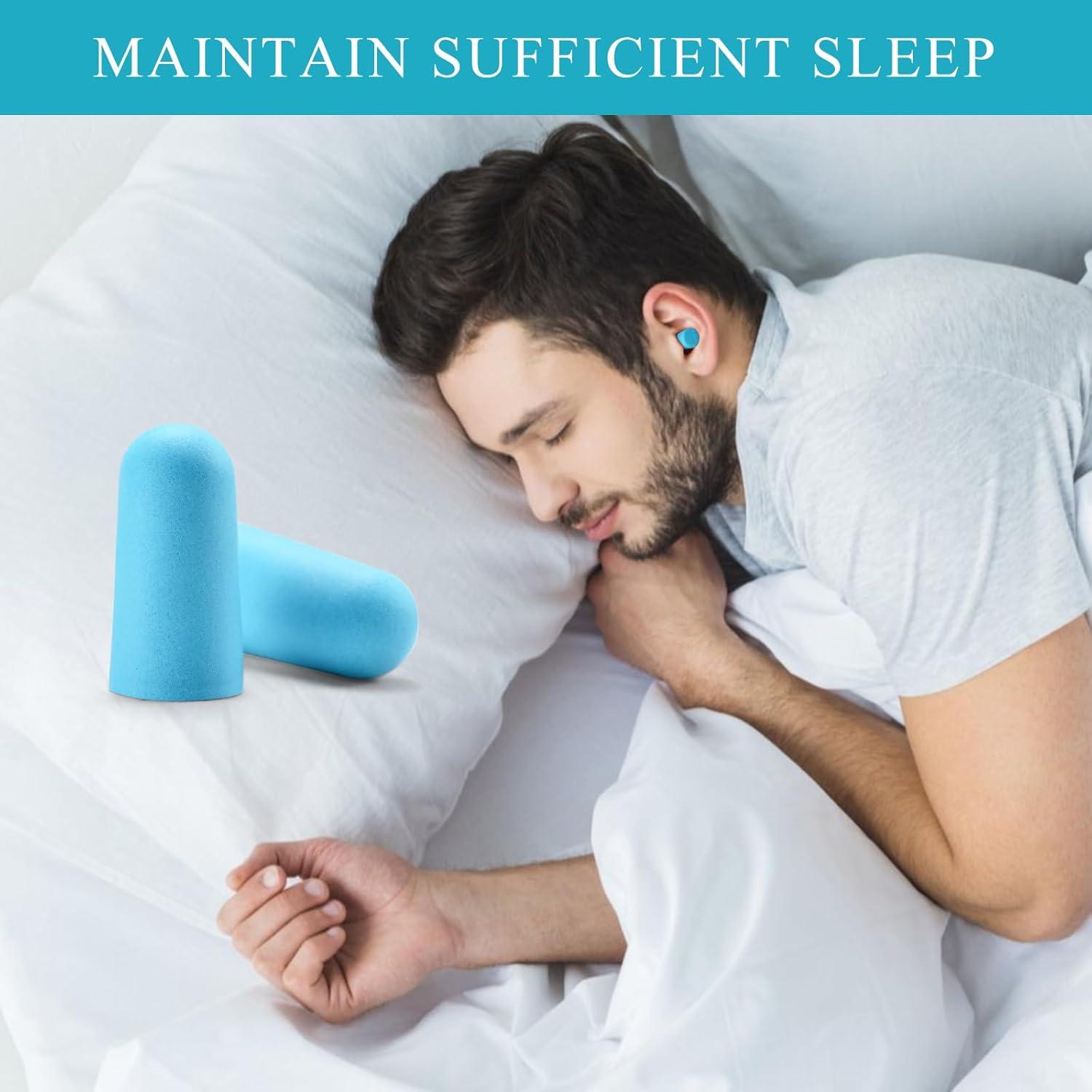 30 Pares Tapones de Espuma Suave Lenicany 35dB Azul