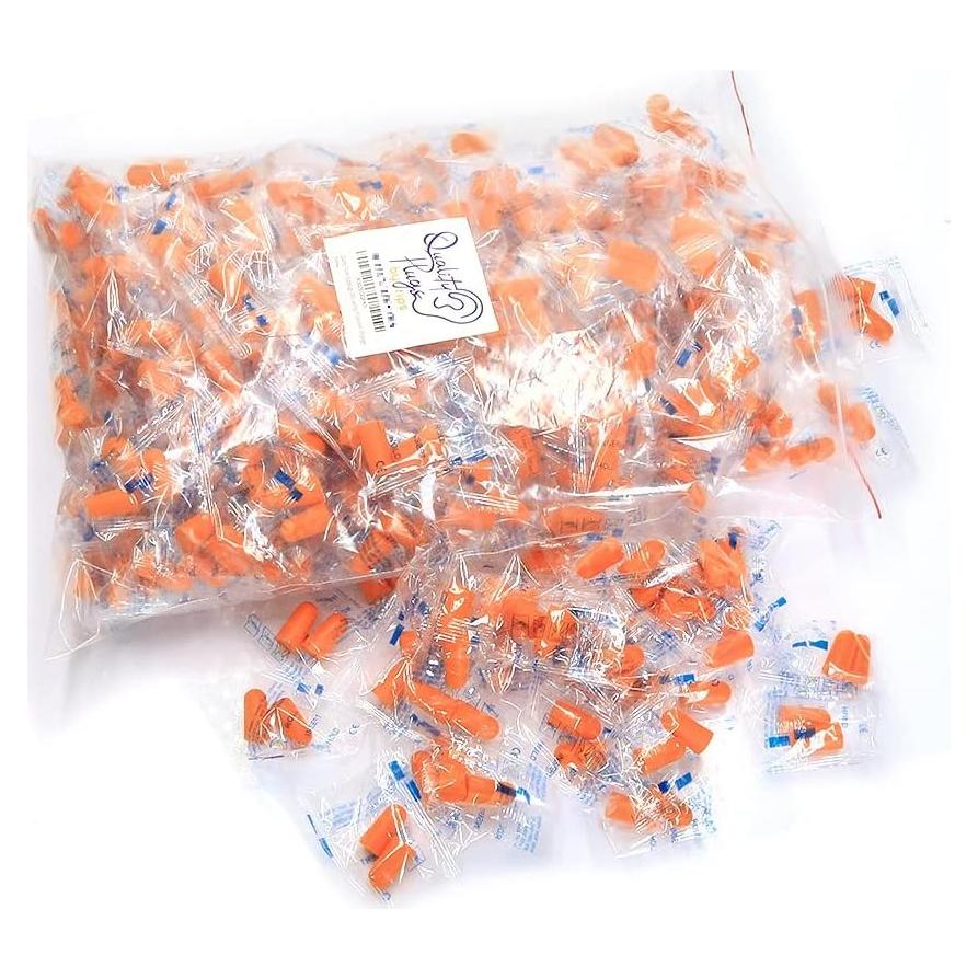 Tapones de Espuma Quality Plugs 200 Pares 32dB Naranja