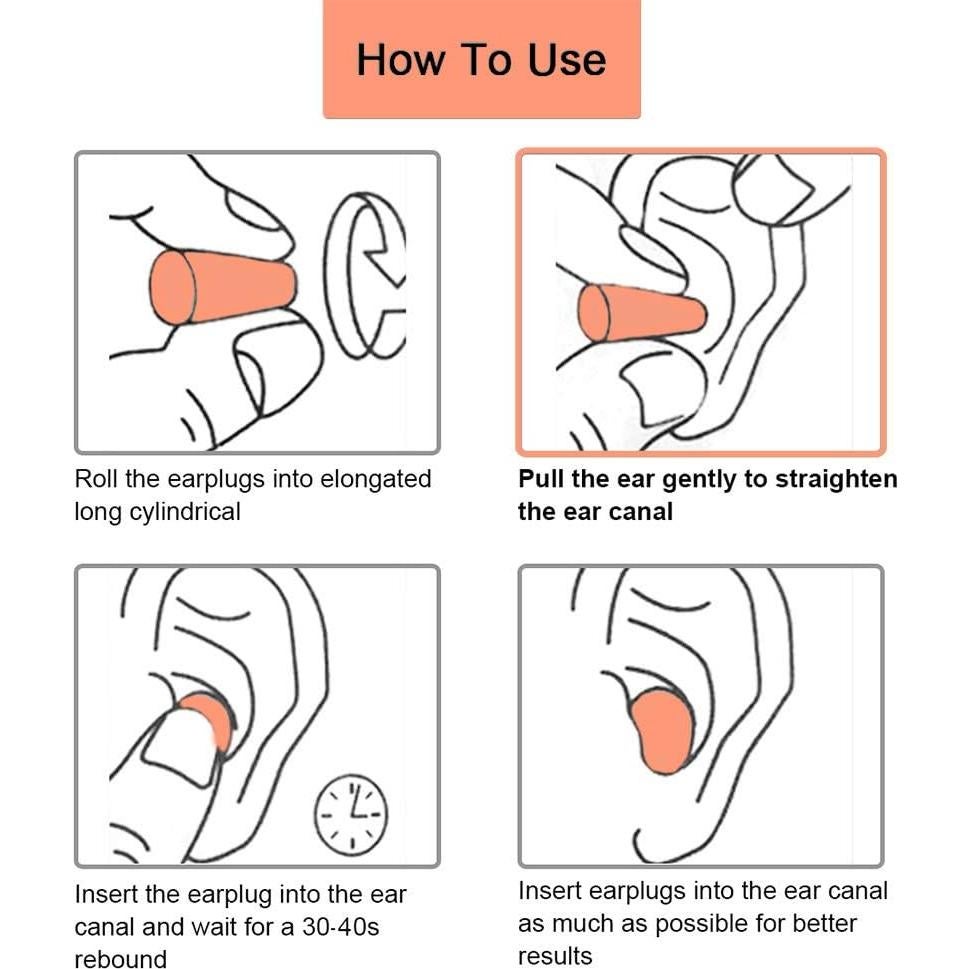 Tapones de Espuma Quality Plugs 50 Pares 32dB Cancelación Ruido