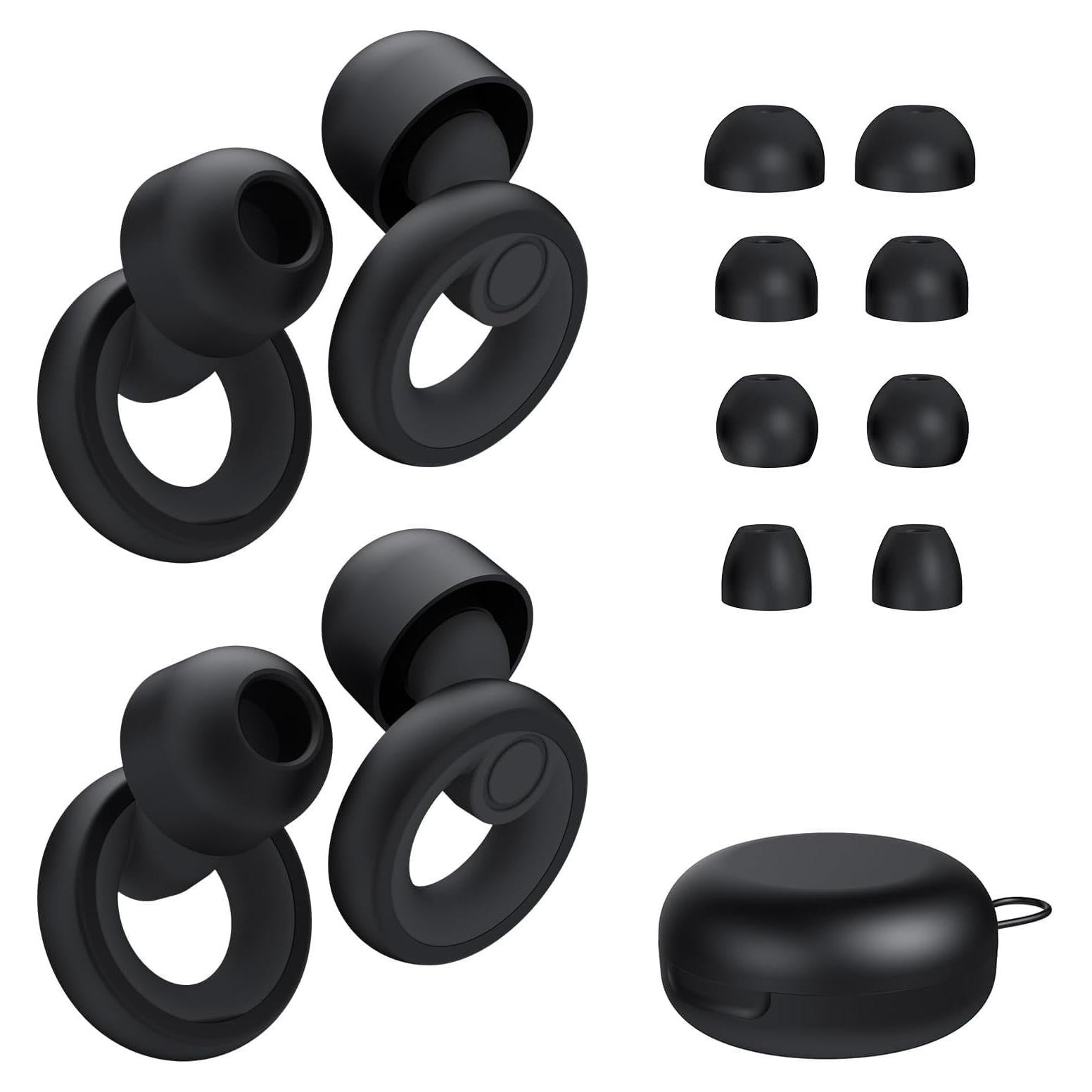 Tapones para Oídos GUTEVOZ Reutilizables 30dB 8 Pares XS/S/M/L