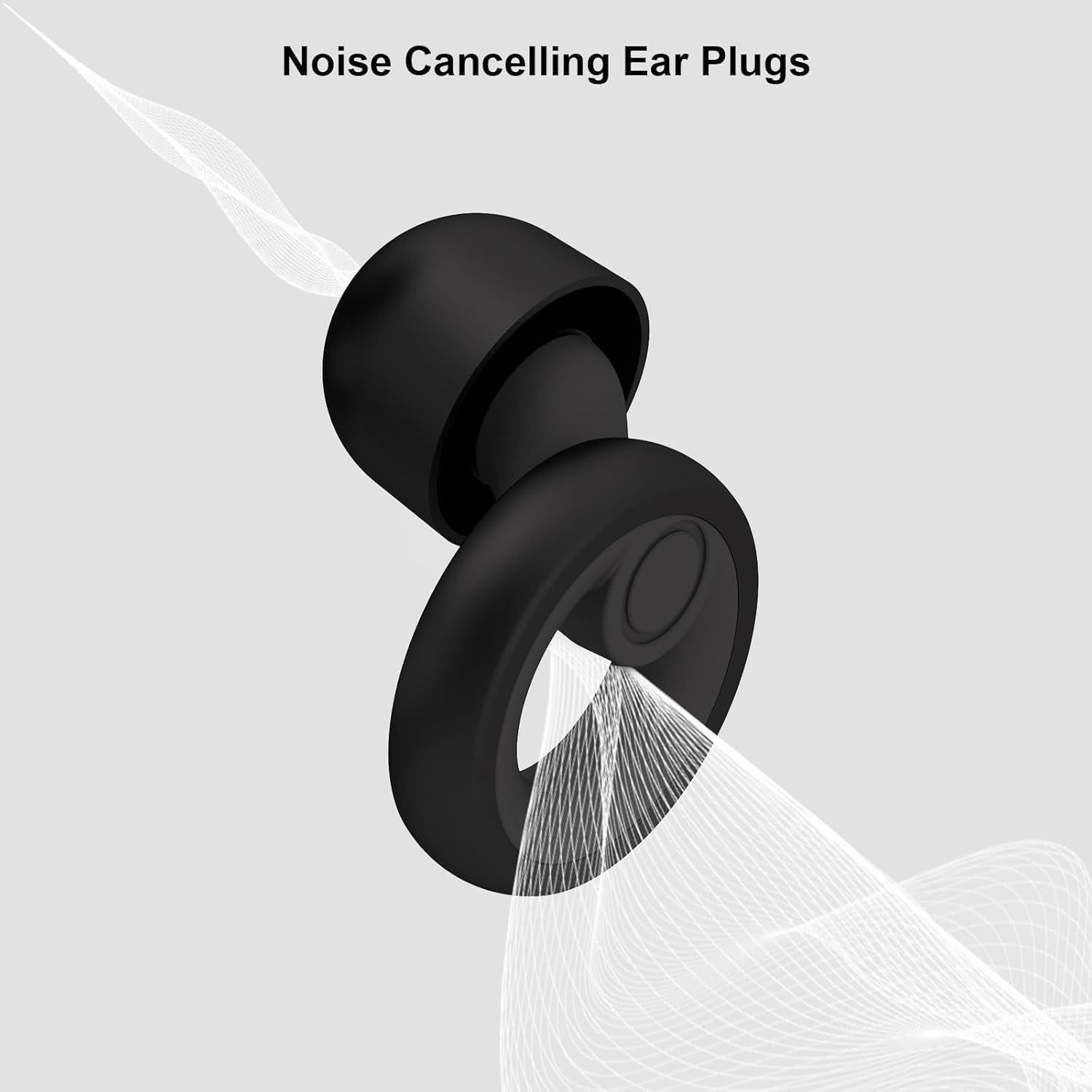 Tapones para Oídos GUTEVOZ Reutilizables 30dB 8 Pares XS/S/M/L