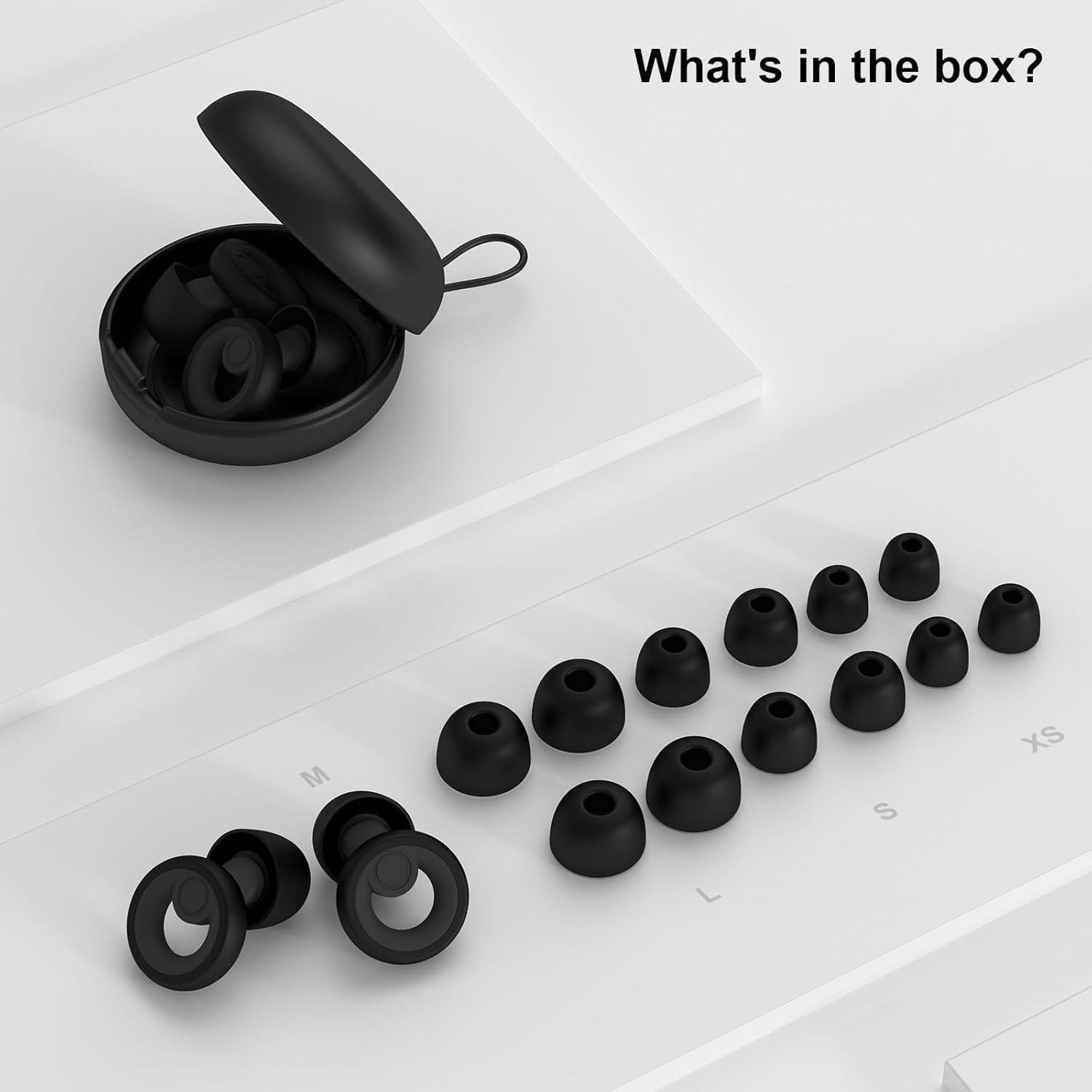 Tapones para Oídos GUTEVOZ Reutilizables 30dB 8 Pares XS/S/M/L