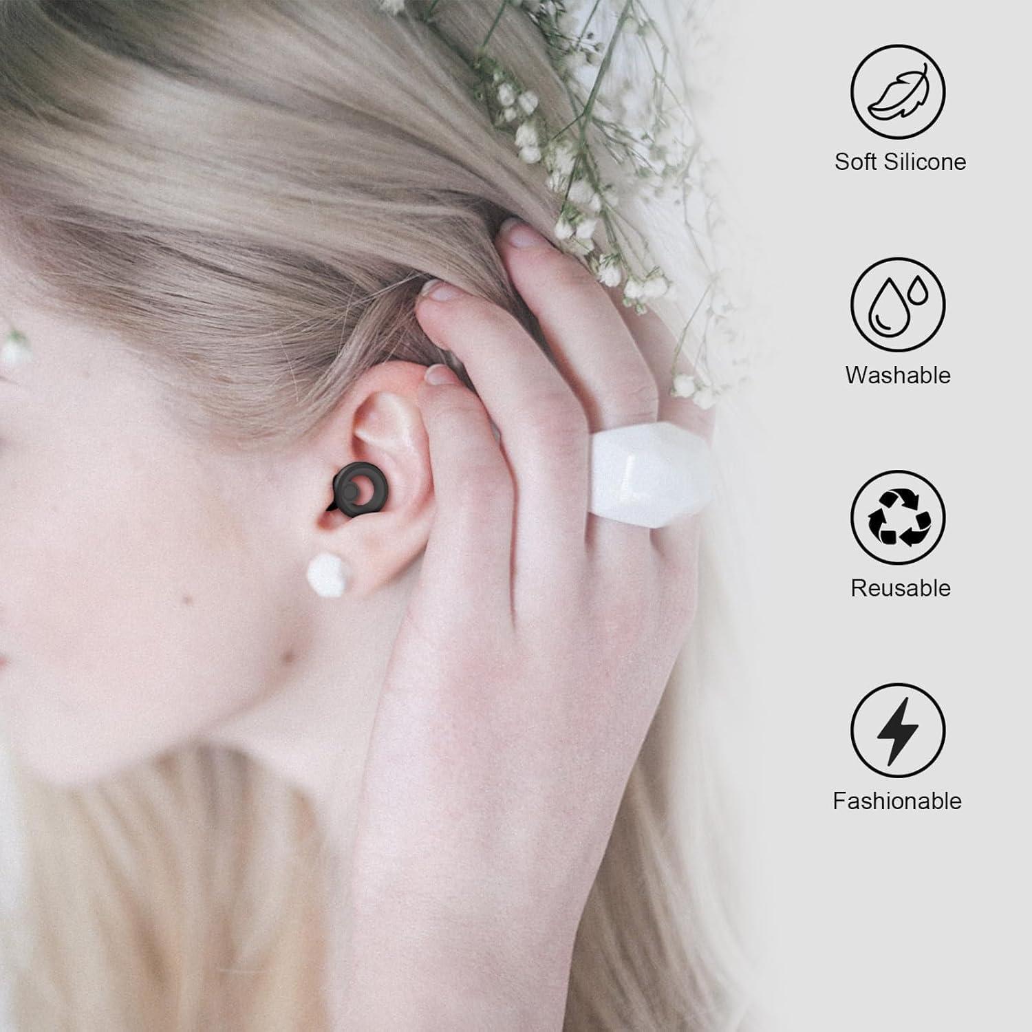 Tapones para Oídos GUTEVOZ Reutilizables 30dB 8 Pares XS/S/M/L