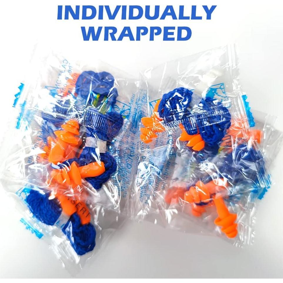 12 Pares de Tapones de Silicona BUYBUYGO con Cable Reutilizables