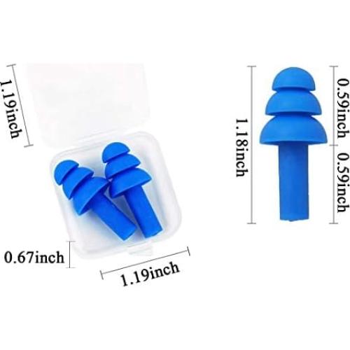 Tapones de Silicona Reutilizables AXBUS - 16 Pares Cancelación Ruido