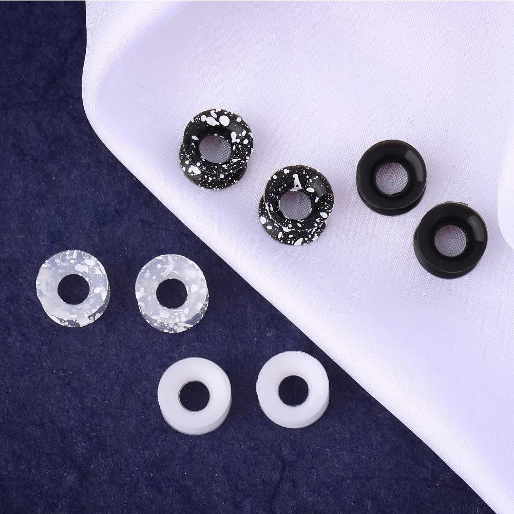 OUFER Tapones de Silicona para Orejas 8 Piezas 0g-00g