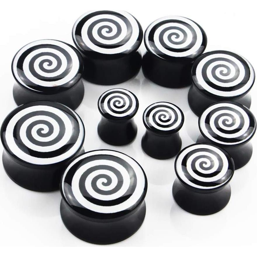 Conjunto de Tapones para Orejas Awinrel Acrílico UV 4 Piezas 20mm