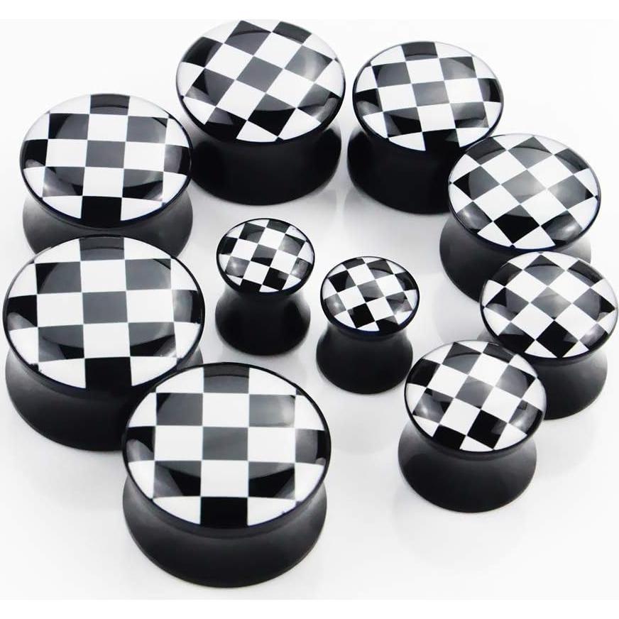 Conjunto de Tapones para Orejas Awinrel Acrílico UV 4 Piezas 20mm