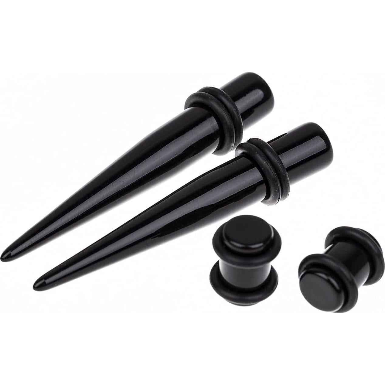 Kit de Estiramiento de Orejas Memsion 50 Piezas 14G a 00G