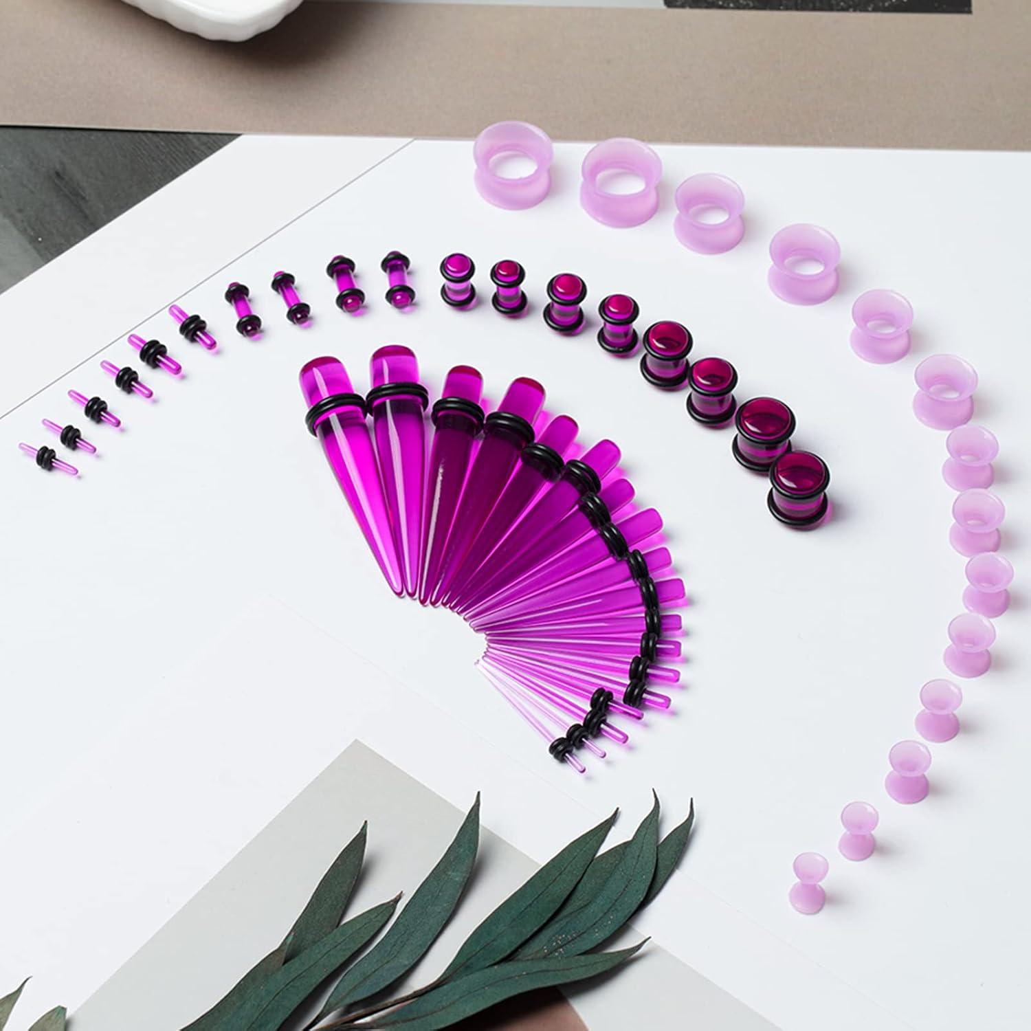 Kit de Estiramiento de Orejas 50 Piezas CABBE KALLO Silicona