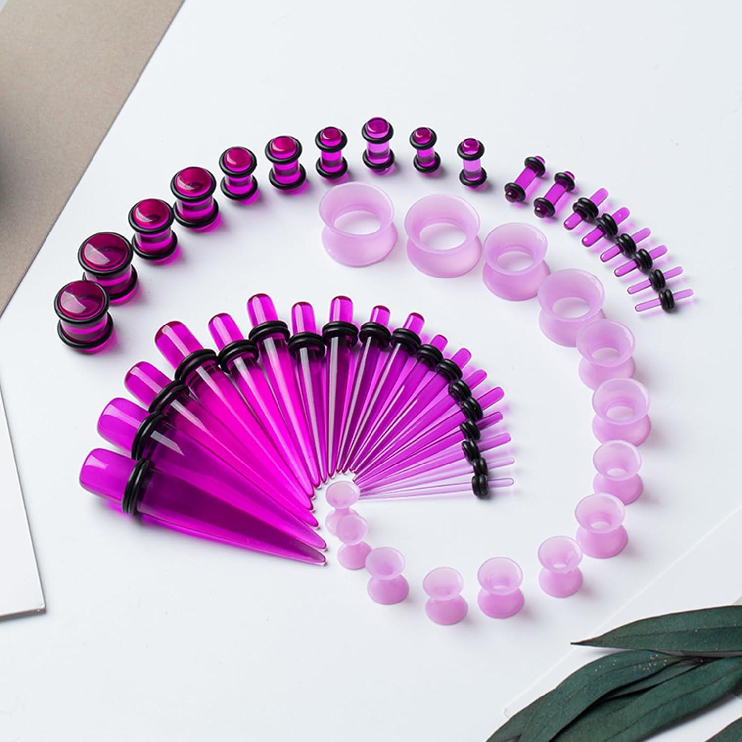 Kit de Estiramiento de Orejas 50 Piezas CABBE KALLO Silicona