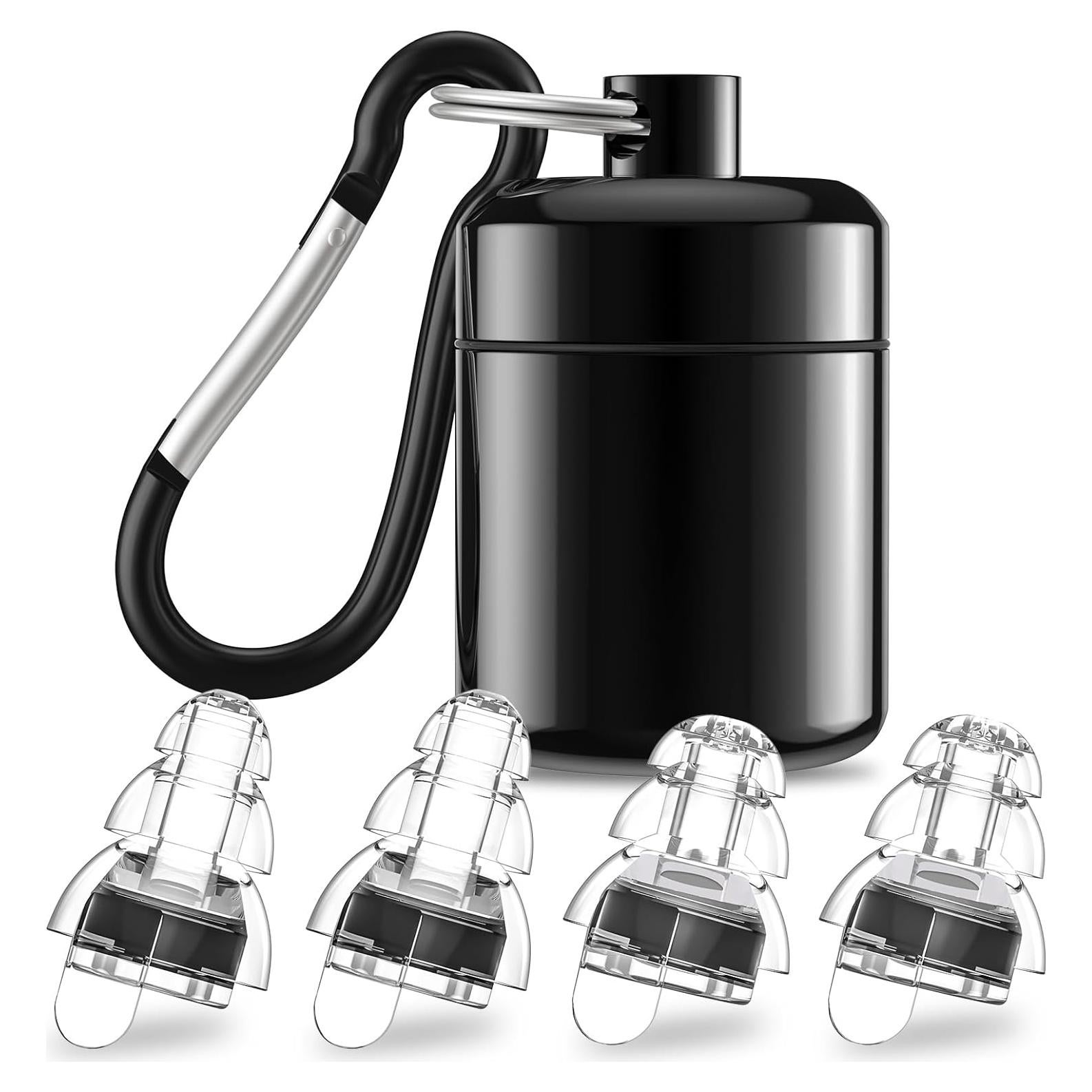 Tapones para oídos YomauiYee alta fidelidad 24dB - 2 pares negro