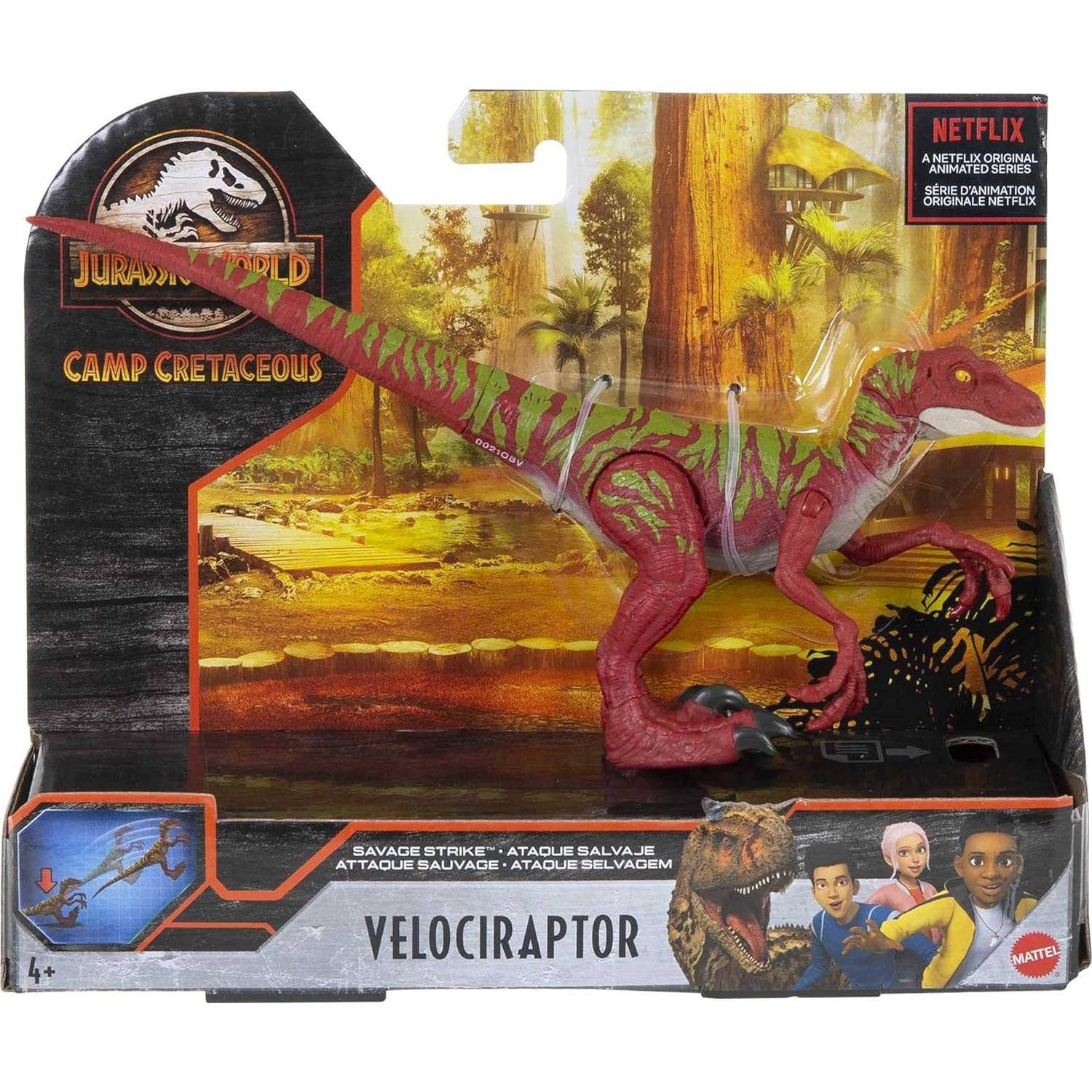 Figura de acción Velociraptor Jurassic World Mattel 20cm