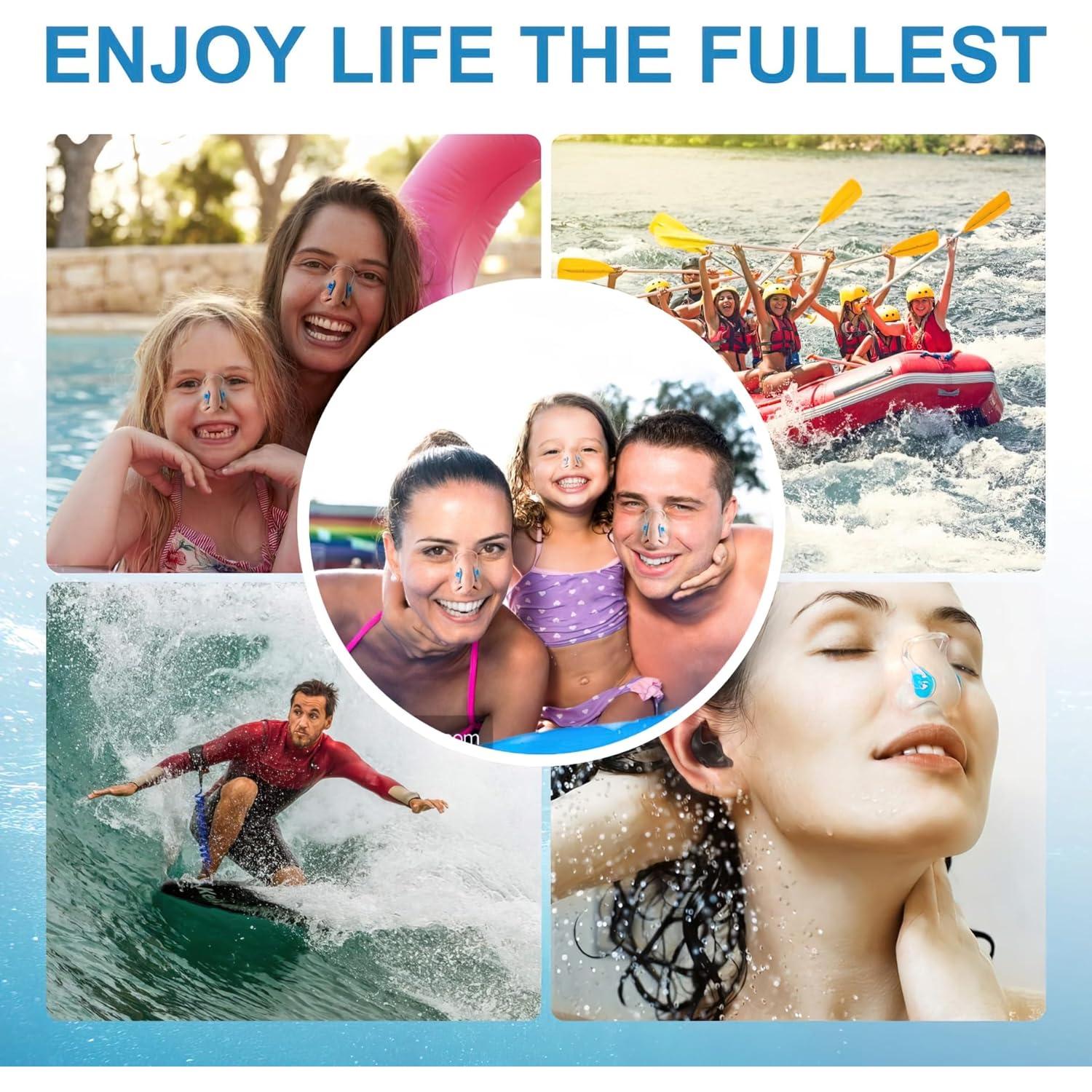 Clip de Nariz para Nadar Hurdilen - 14 Paquetes Multicolor