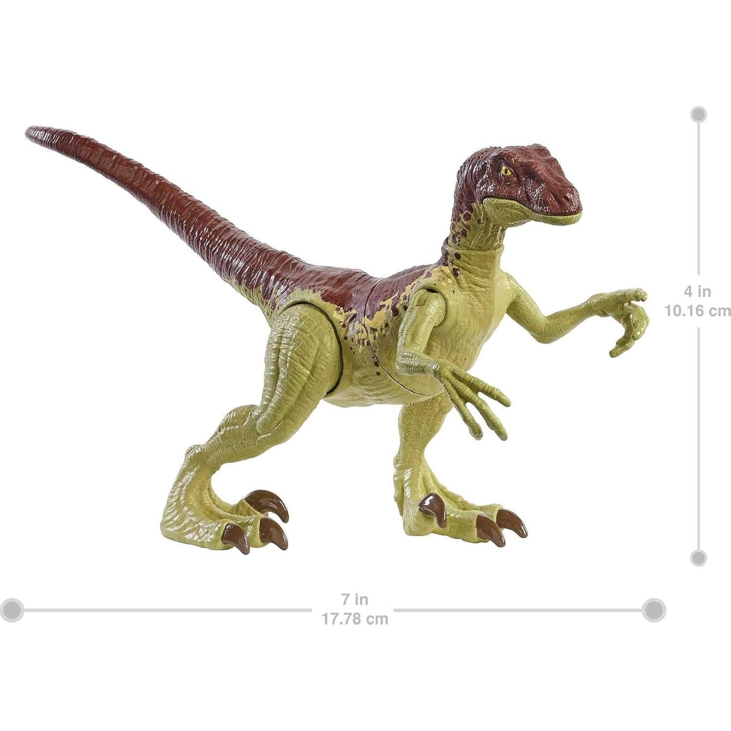 Jurassic World Figura Velociraptor Mattel 12 cm Juntas Móviles