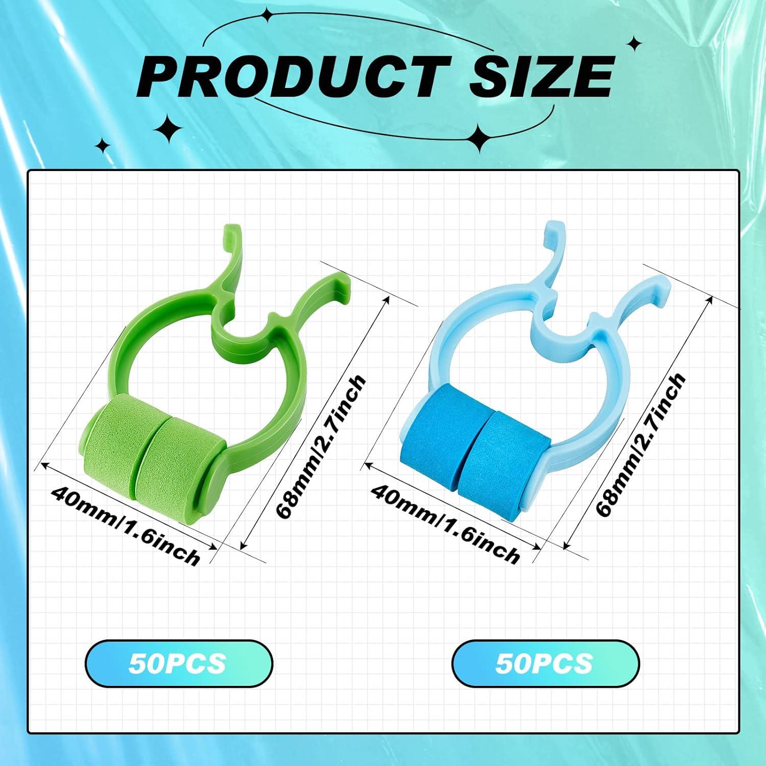 Clips Nasales para Hemorragias Fabbay - 100 Pcs, Azul y Verde