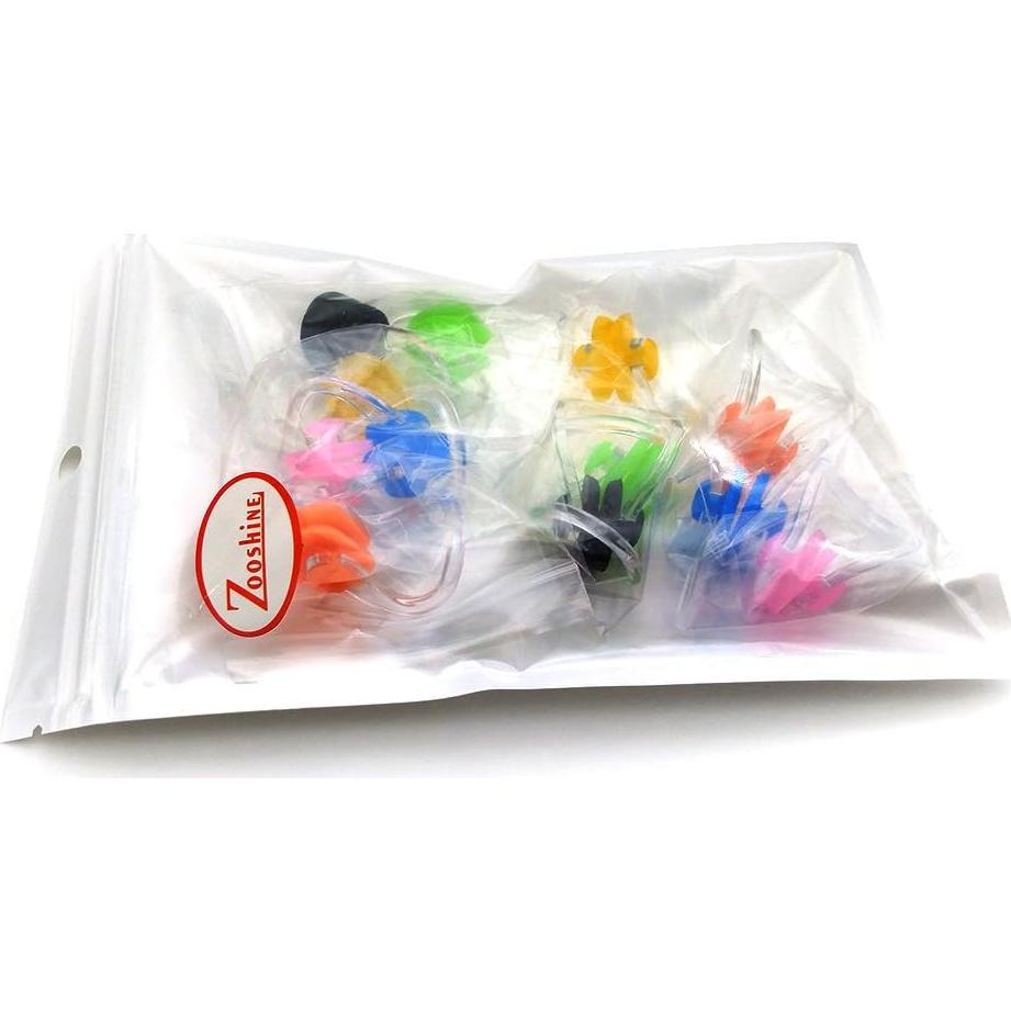 Clip de Nariz de Silicona BRBD para Natación - Paquete de 12