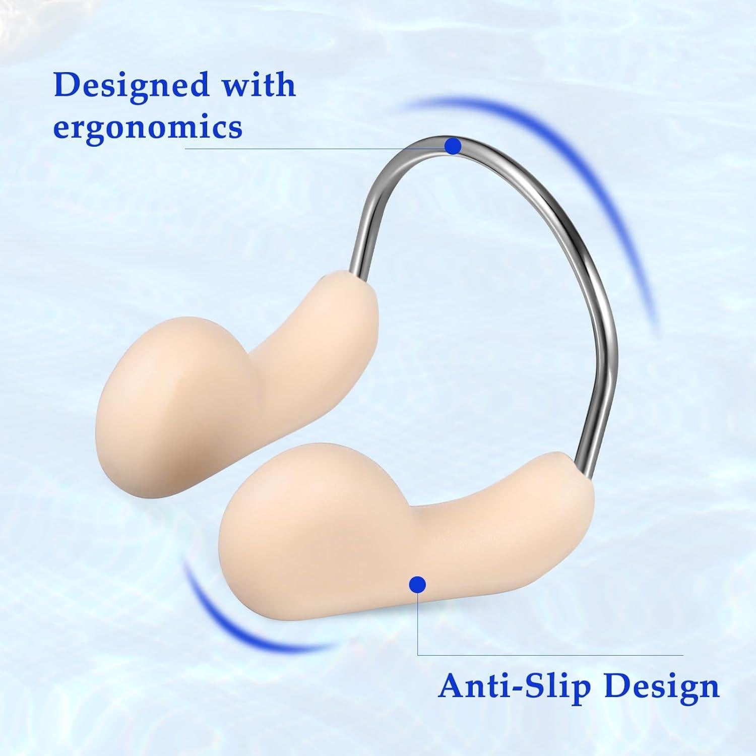 Clips de Nariz de Silicona SUPVOX para Natación - 3 Pcs