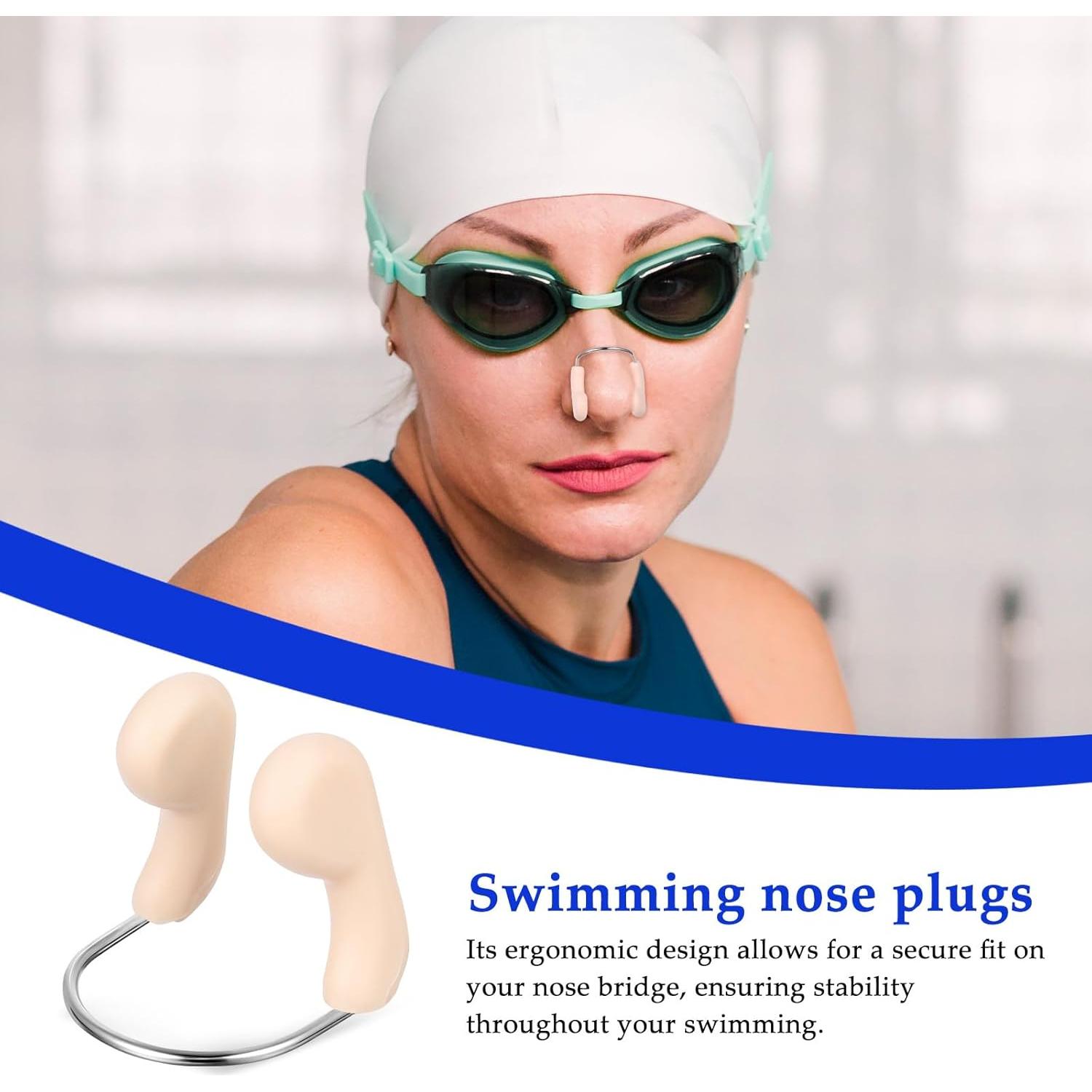 Clips de Nariz de Silicona SUPVOX para Natación - 3 Pcs