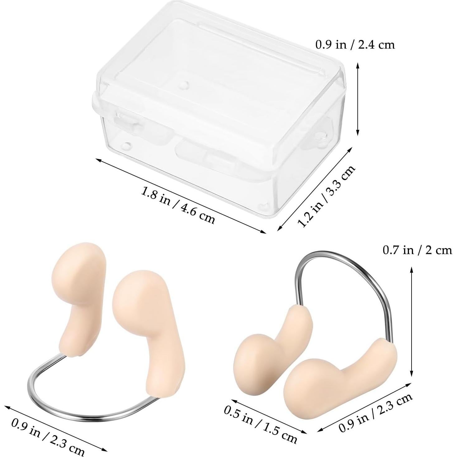 Clips de Nariz de Silicona SUPVOX para Natación - 3 Pcs