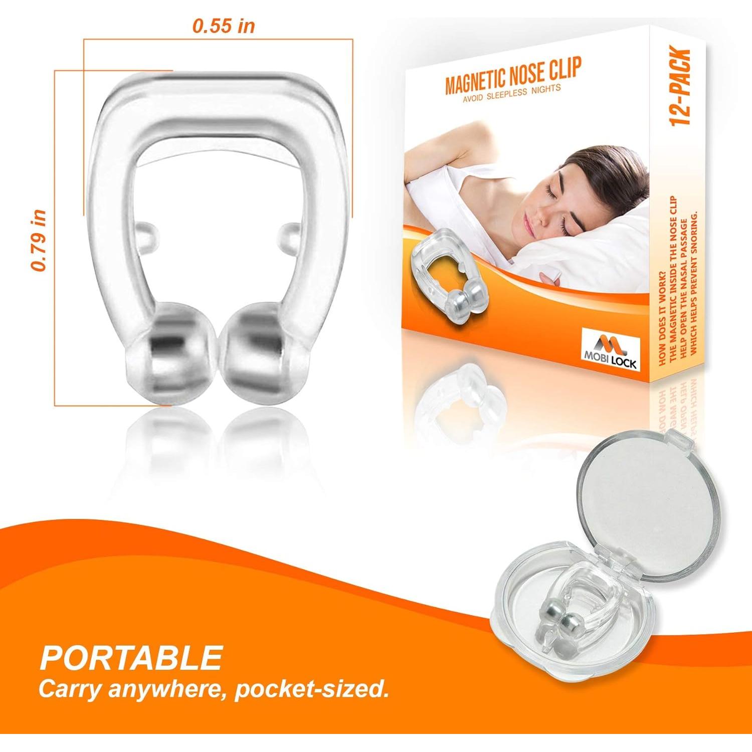 Clip Nasal Magnético Mobi Lock - Paquete de 12 Unidades