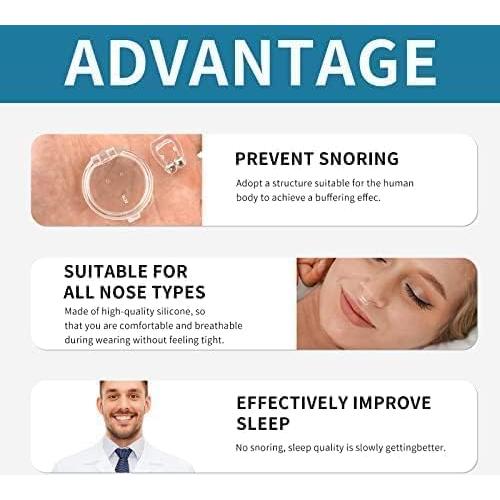 Dispositivo Anti Ronquidos SCTHRL Clip Magnético Nasal Azul