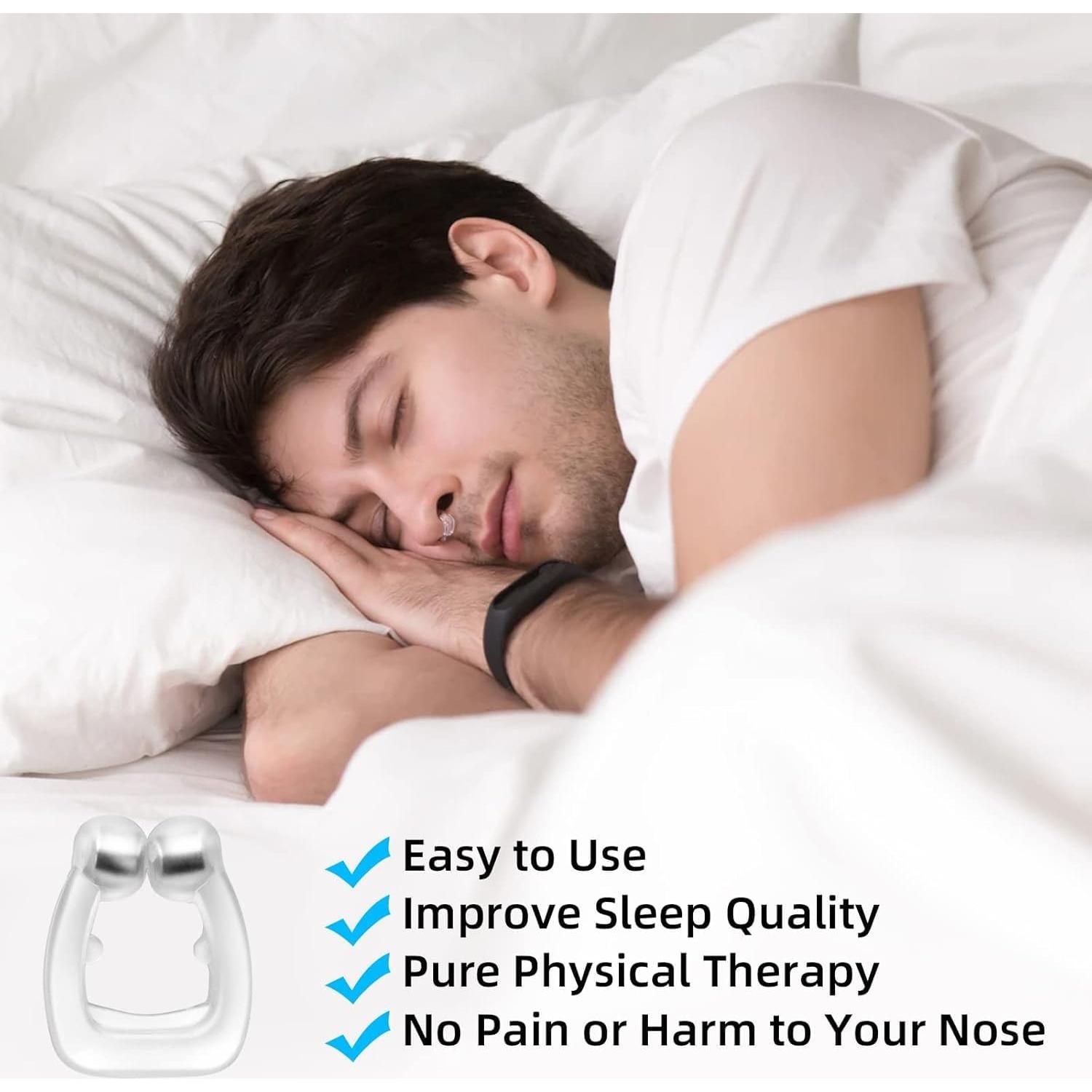 Dispositivo Anti Ronquidos SCTHRL Clip Magnético Nasal Azul