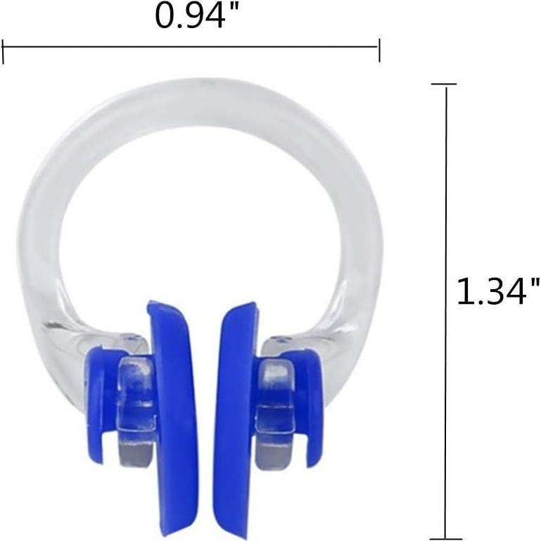 Clips de Nariz de Silicona Minelife 18 Pcs Impermeables