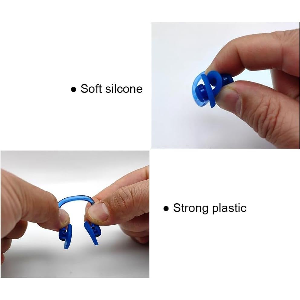 Clips de Nariz para Nadar Zooshine 12 PCS Silicona Brillante