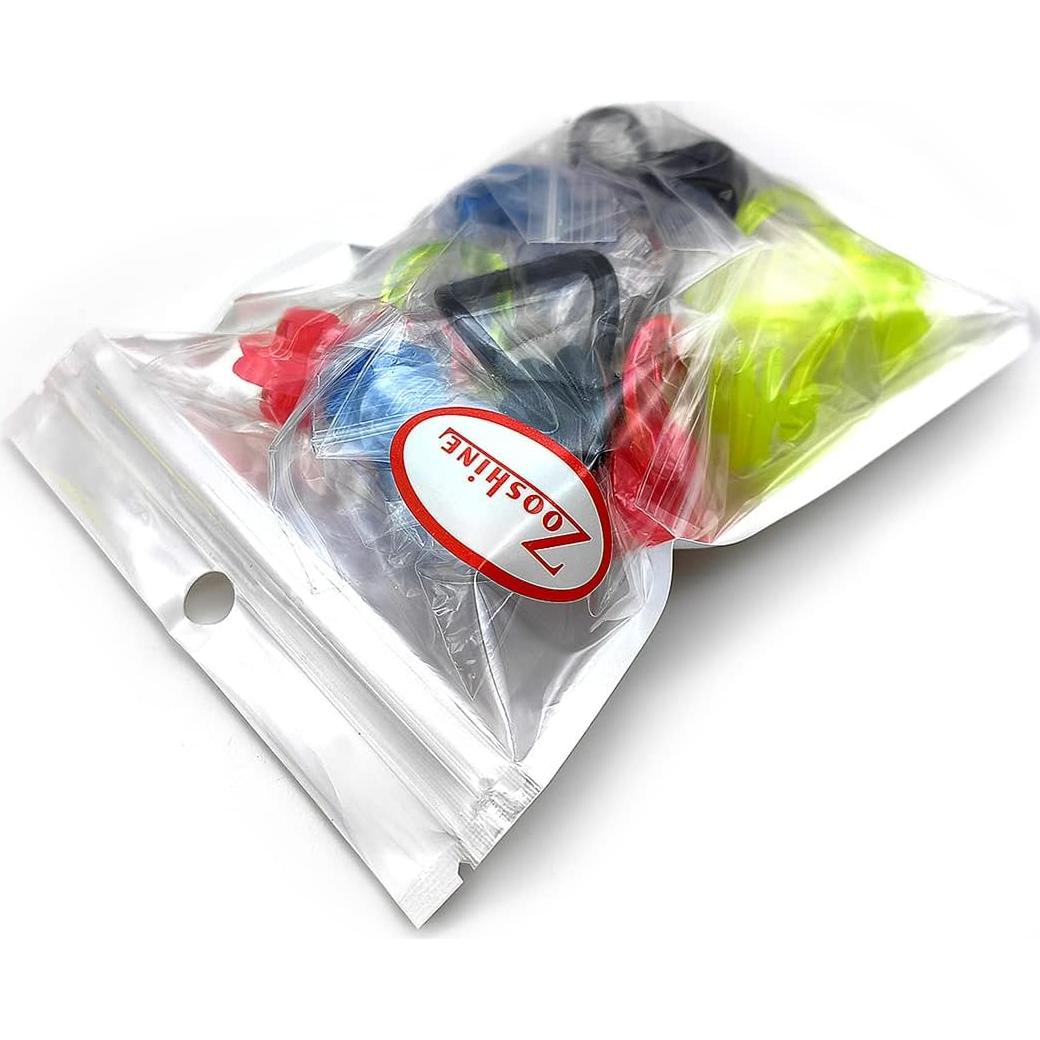 Clips de Nariz para Nadar Zooshine 12 PCS Silicona Brillante