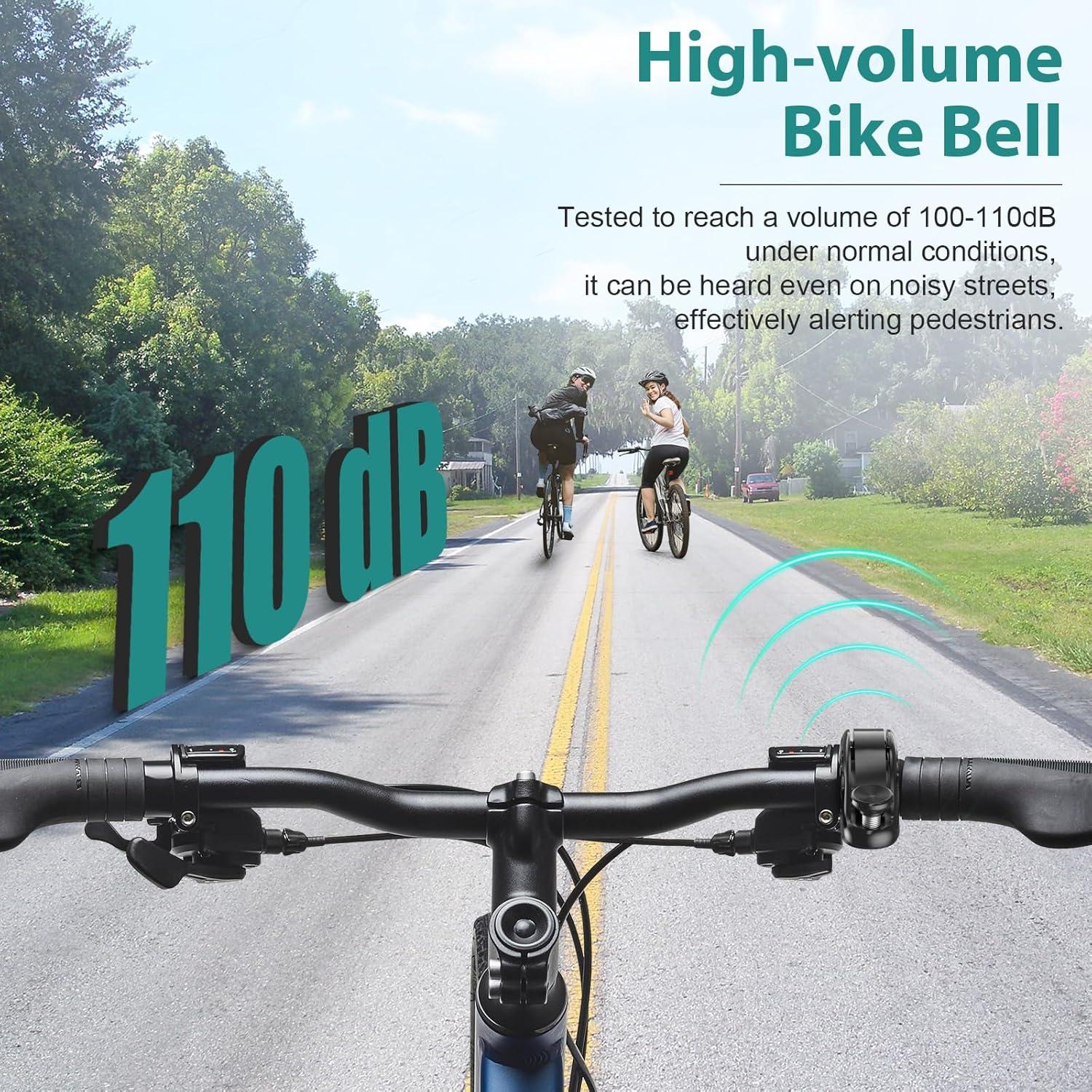 Campana de Bicicleta Topcrown TQB02 110 dB Manillar 22.2-31.8 mm