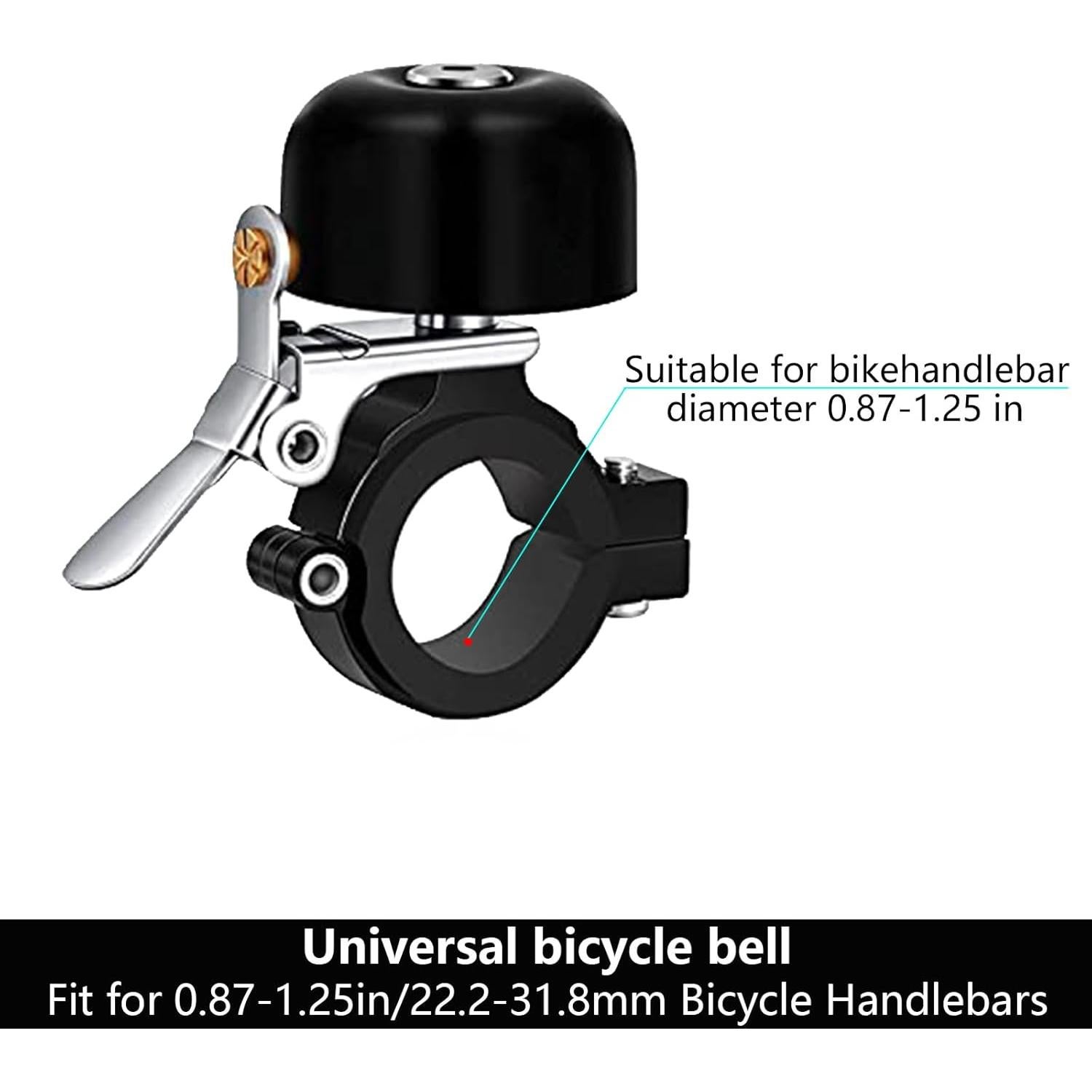 Campana de Bicicleta Greallthy D011, Sonido Fuerte 80dB, 22.2-31.8mm