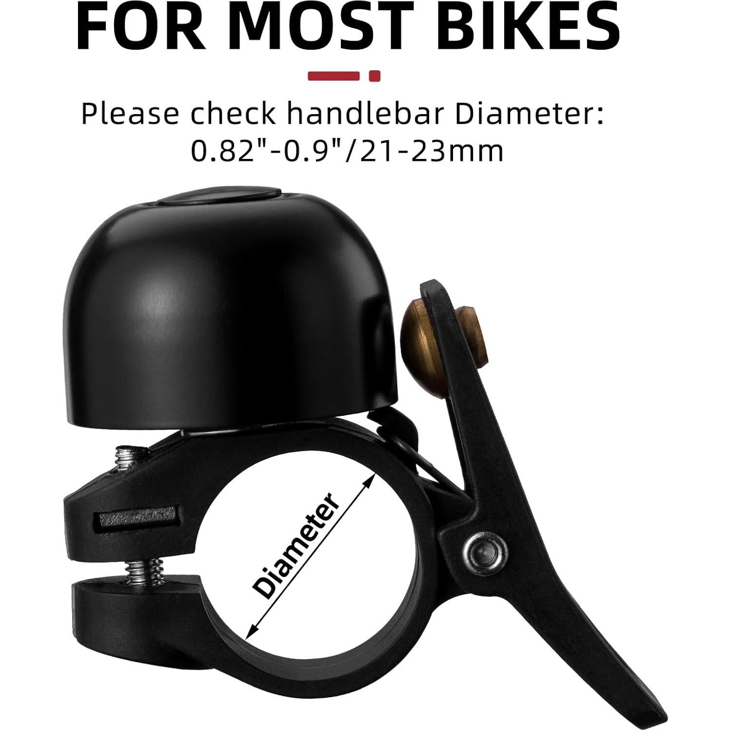 Campana de Bicicleta ROCKBROS de Cobre, Sonido Fuerte, 21-23mm