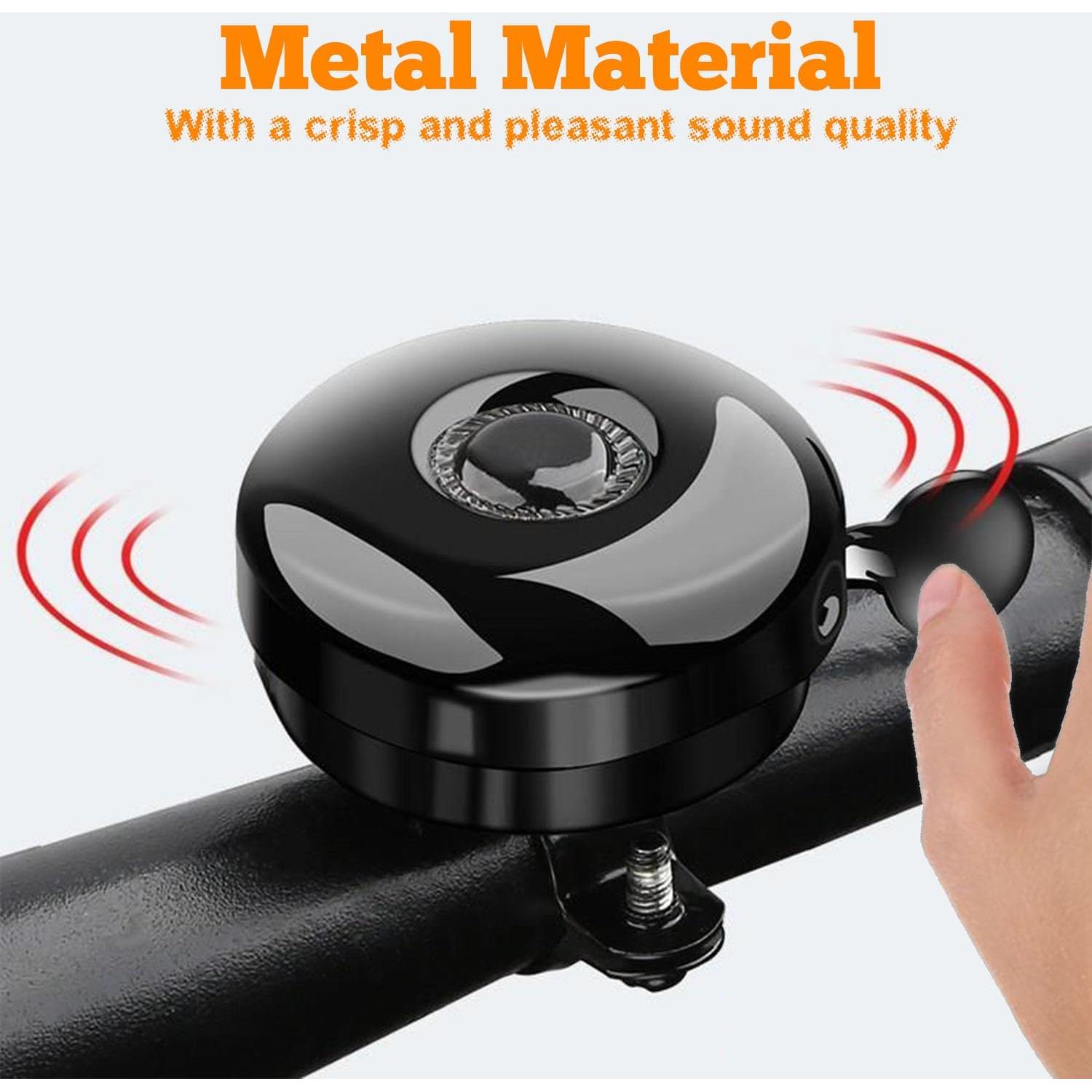 Timbres de Bicicleta Metálicos POSIKO - Paquete de 2 Sonido Fuerte