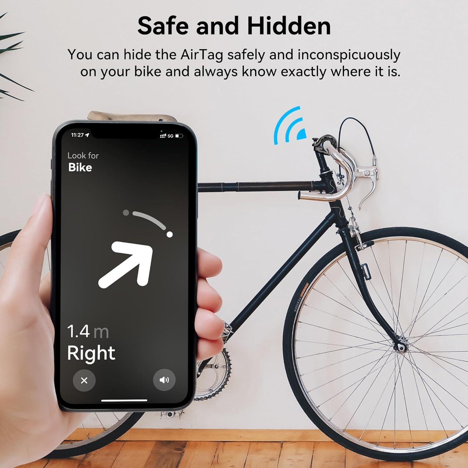 Campana de Bicicleta CITYWAY BT-03 con AirTag Oculto, Impermeable