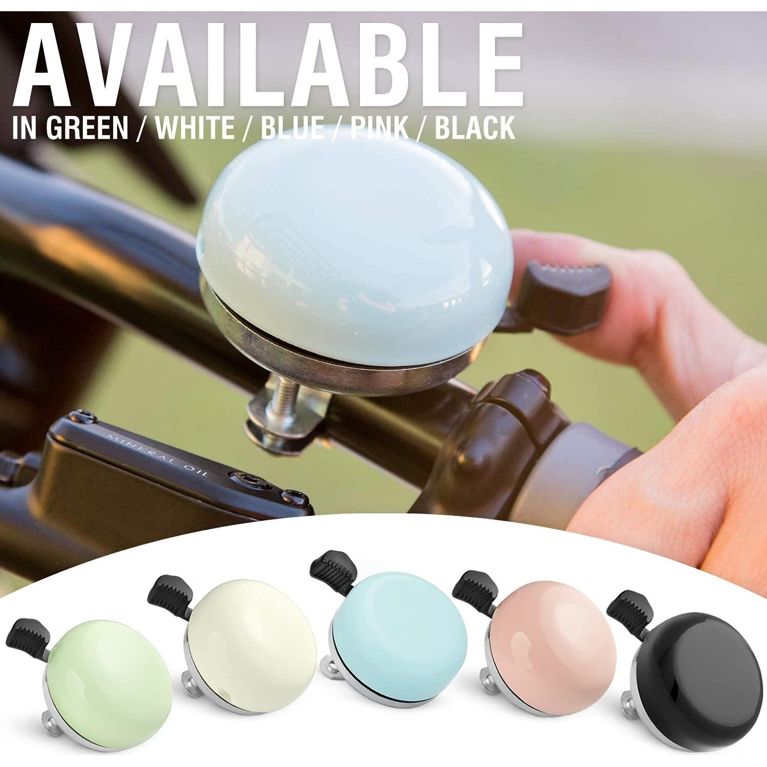 Timbre de Bicicleta MARQUE Cruiser 57mm Acero Azul Clásico