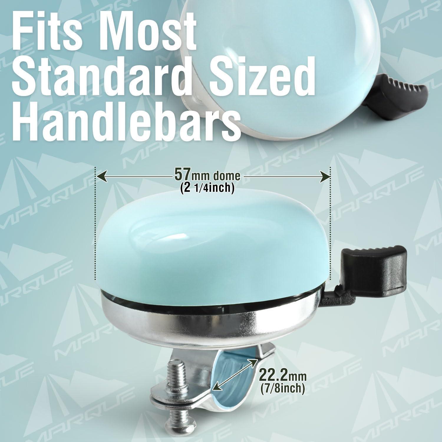 Timbre de Bicicleta MARQUE Cruiser 57mm Acero Azul Clásico